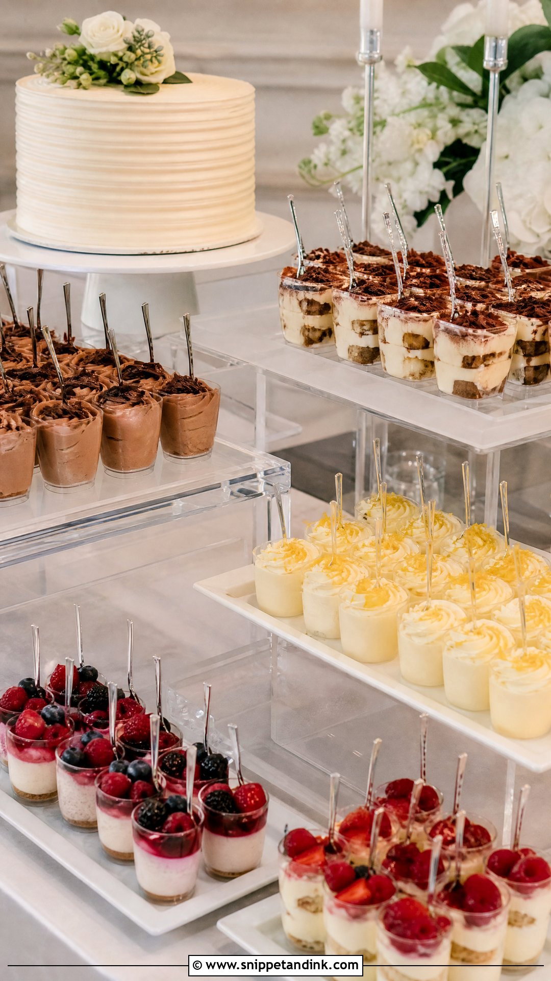 Dessert Shot Wedding Table - Snippet and Ink - 30 Wedding Dessert Table Ideas