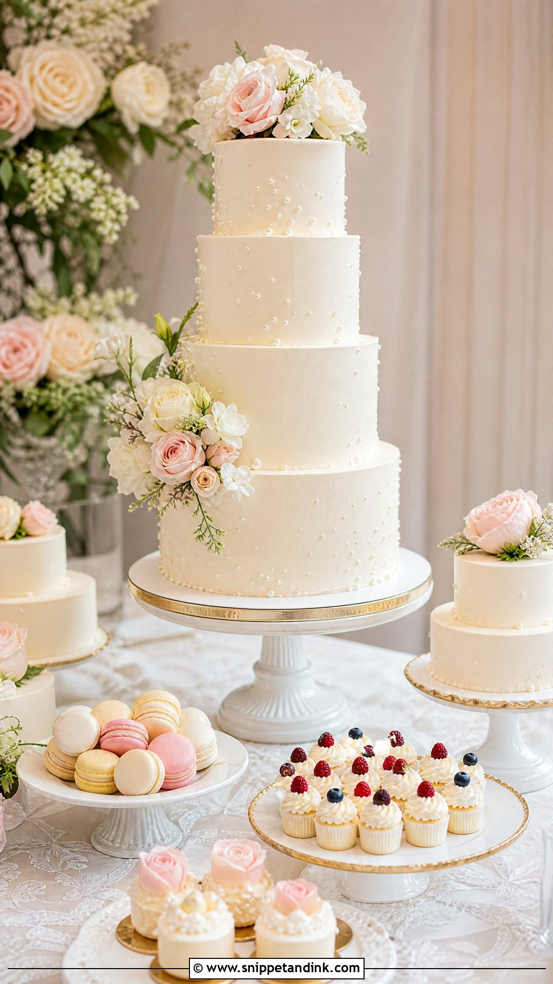 Dessert Table Wedding Cake - Snippet and Ink - 25 Big Cake Design Ideas for Wedding