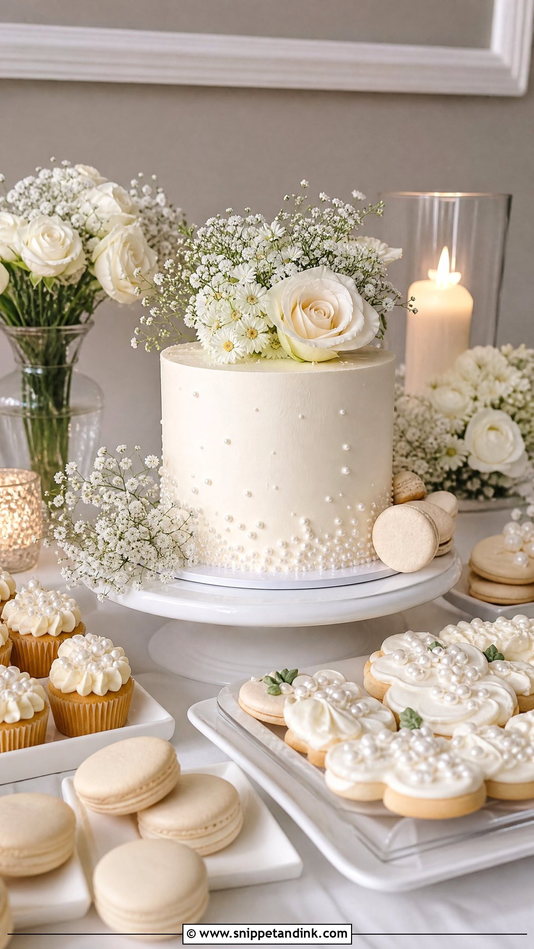 Dessert Table Wedding Cake - Snippet and Ink - 30 Modern Wedding Cake Ideas