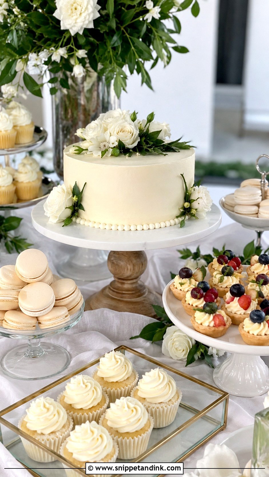 Dessert Table Wedding Cake - Snippet and Ink - 20 Non Tiered Wedding Cake Ideas
