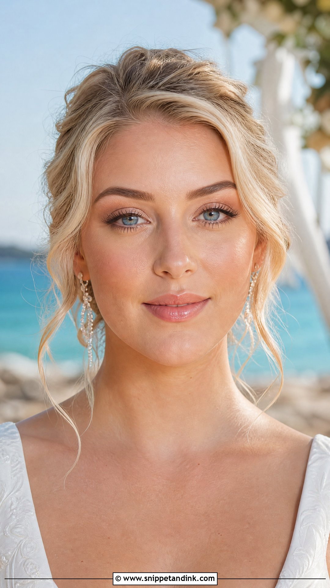 Dewy Beach Wedding Makeup For Blue Eyes - Snippet and Ink - 20 Beach Wedding Makeup for Blue Eyes