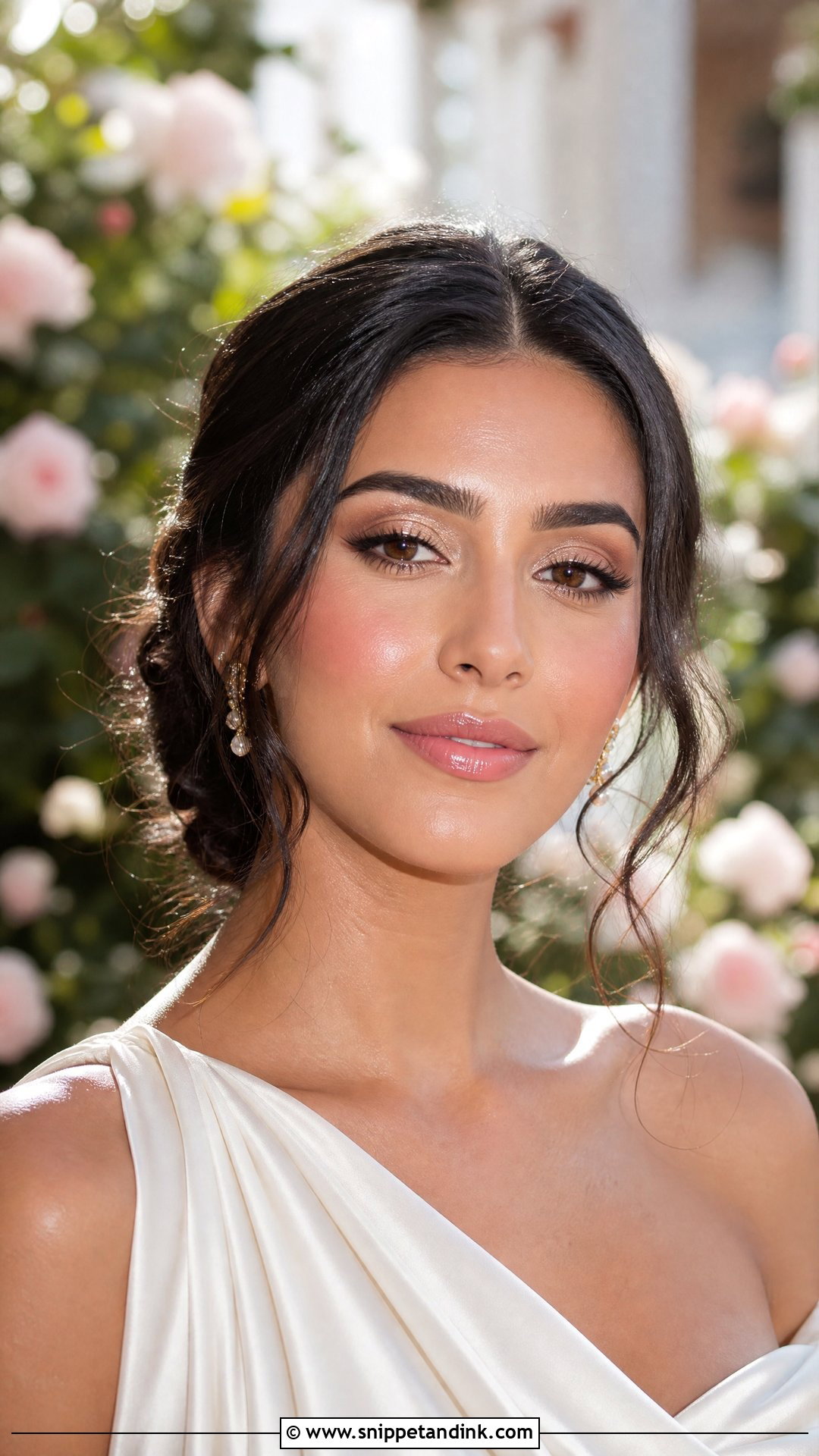 Dewy Blush Bridal Makeup - Snippet and Ink - 20 Blush Bridal Makeup Ideas