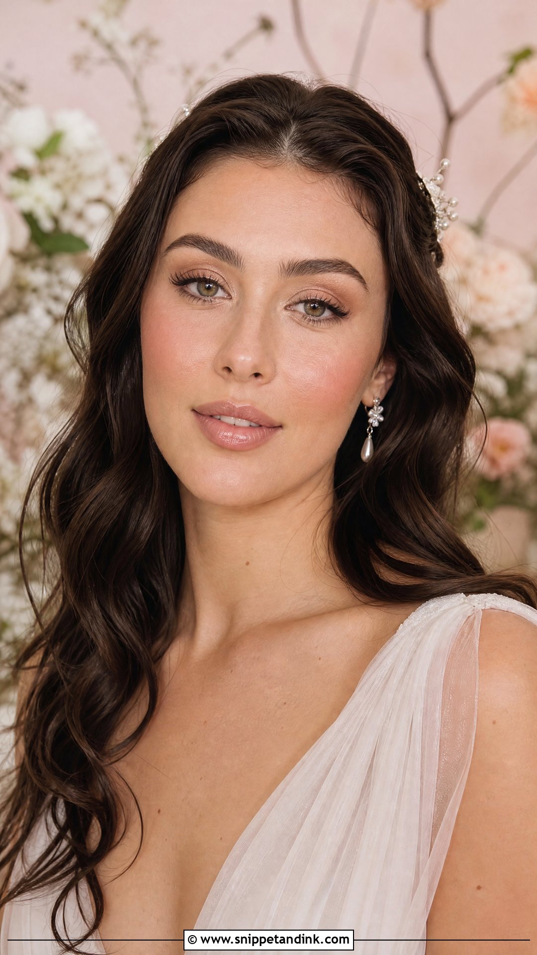 Dewy Boho Bridal Makeup For Brunettes - Snippet and Ink - 20 Boho Wedding Makeup Brunette Ideas