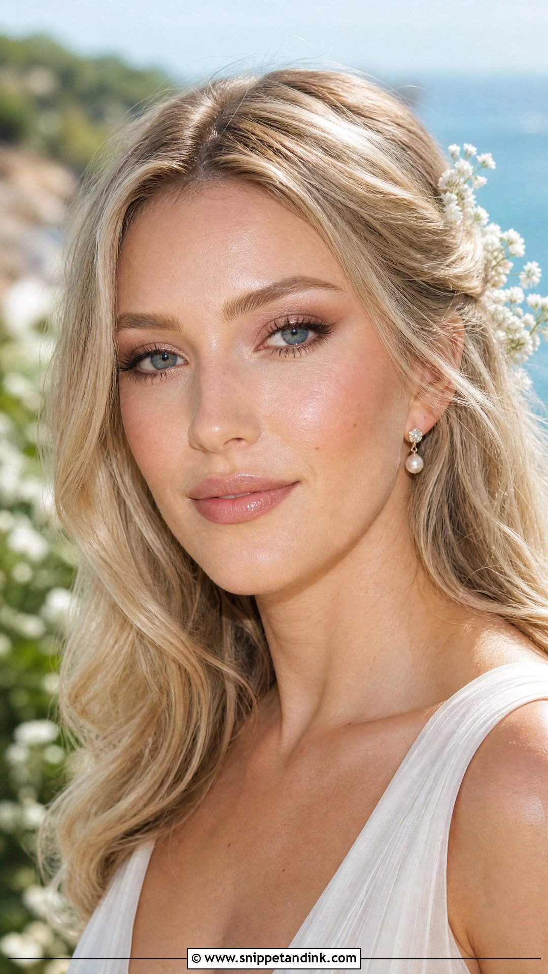 Dewy Boho Wedding Makeup For Blonde Bride - Snippet and Ink - 20 Boho Wedding Makeup Blonde Ideas