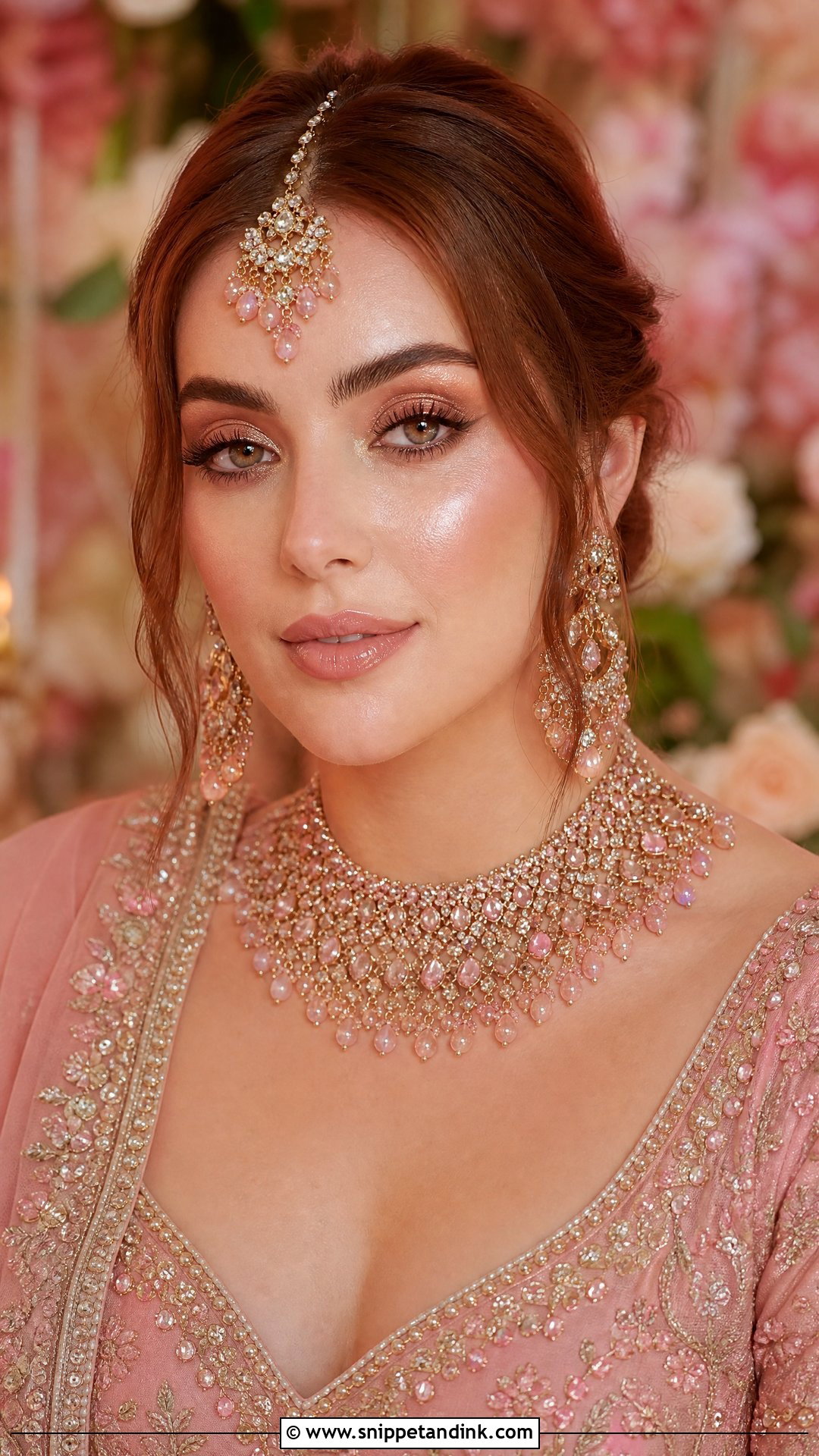 Dewy Bollywood Bridal Makeup - Snippet and Ink - 20 Bollywood Bridal Look Ideas