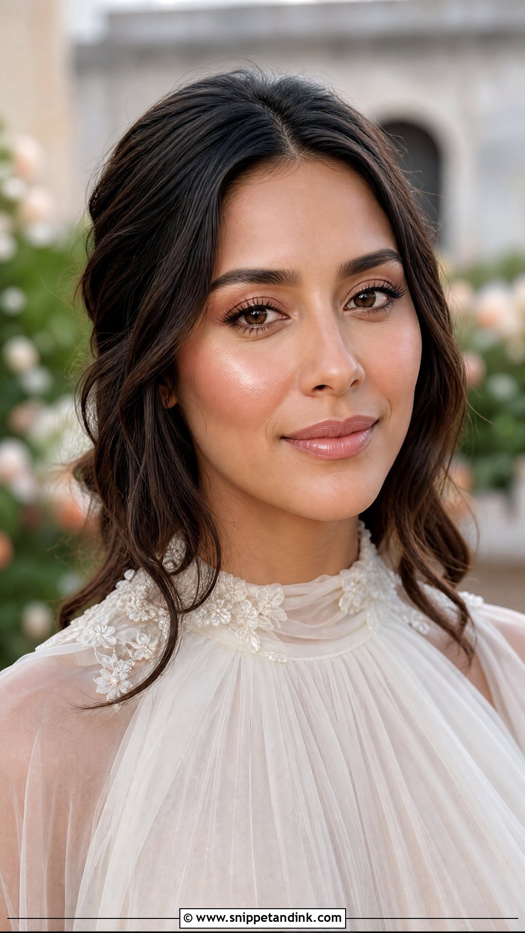 Dewy Bridal Eye Makeup - Snippet and Ink - 20 Bride Eye Makeup Wedding Day Ideas