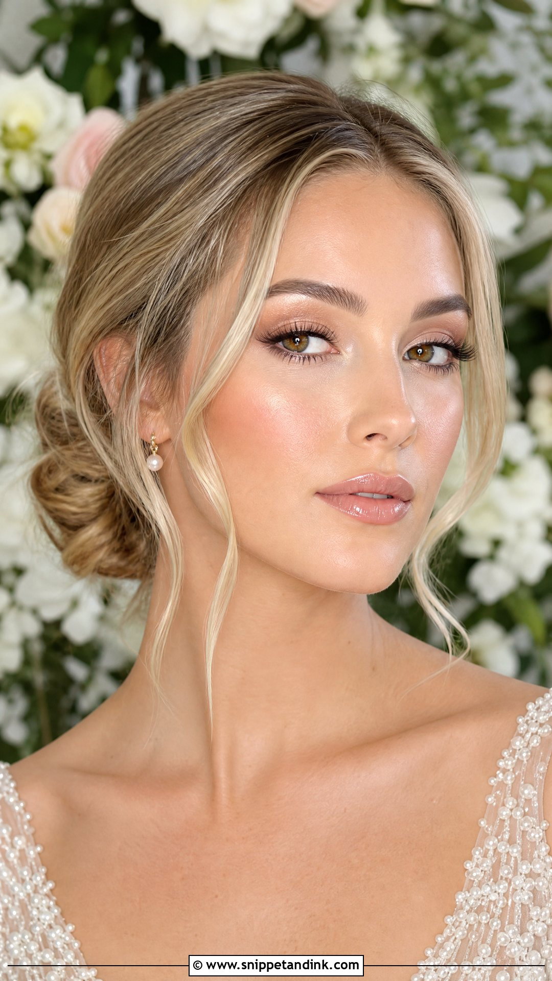 Dewy Bridal Glam Makeup For Brown Eyes - Snippet and Ink - 20 Bridal Glam Makeup for Brown Eyes