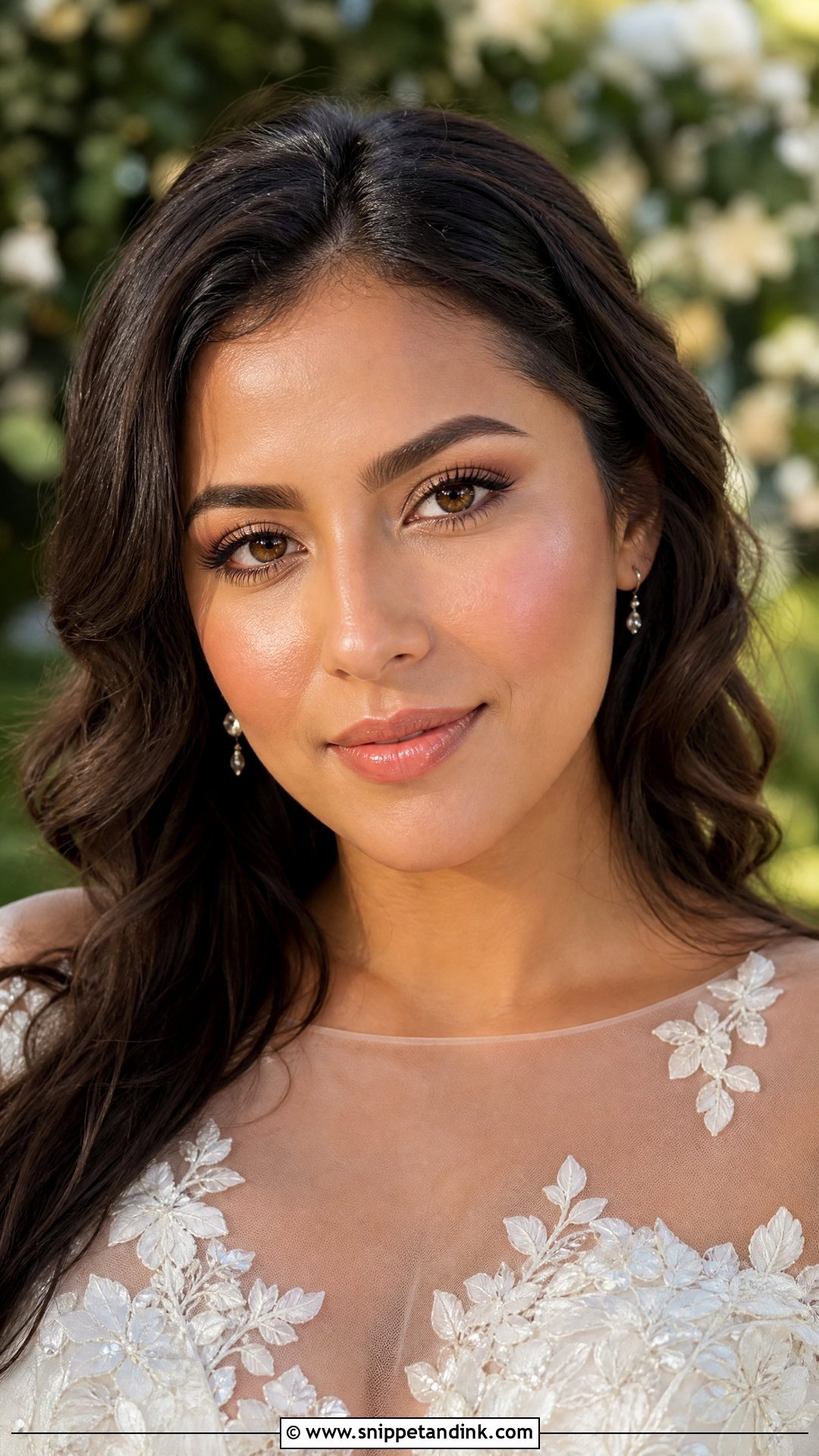 Dewy Bridal Glam Makeup - Snippet and Ink - 25 Wedding Glam Makeup Brides