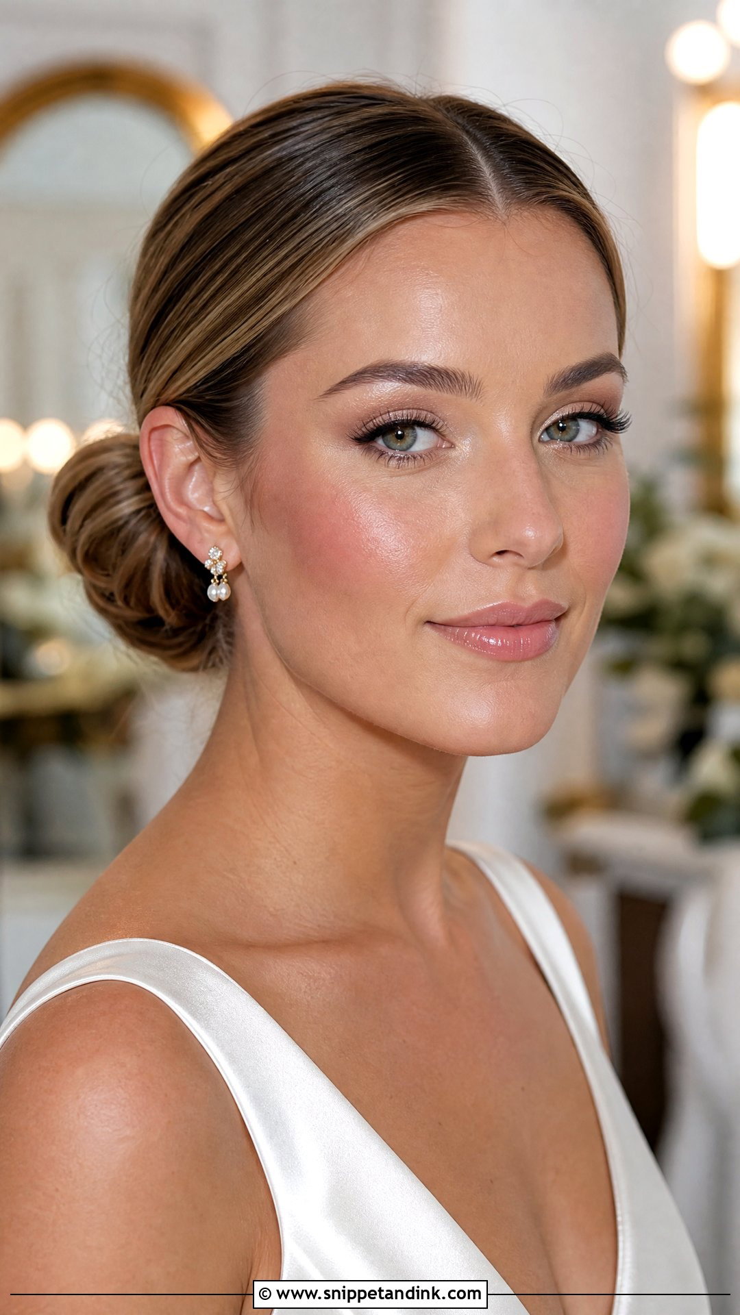 Dewy Bridal Makeup - Snippet and Ink - 20 Minimalist Wedding Makeup Ideas