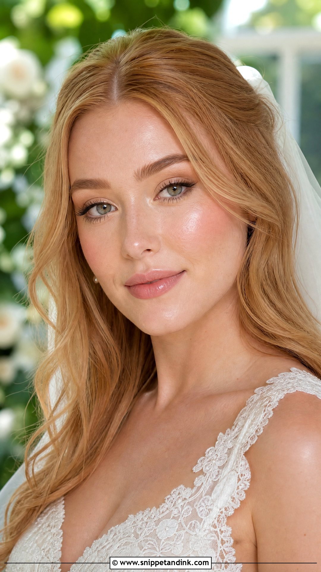 Dewy Bridal Makeup - Snippet and Ink - 20 Natural Bridal Glam Ideas