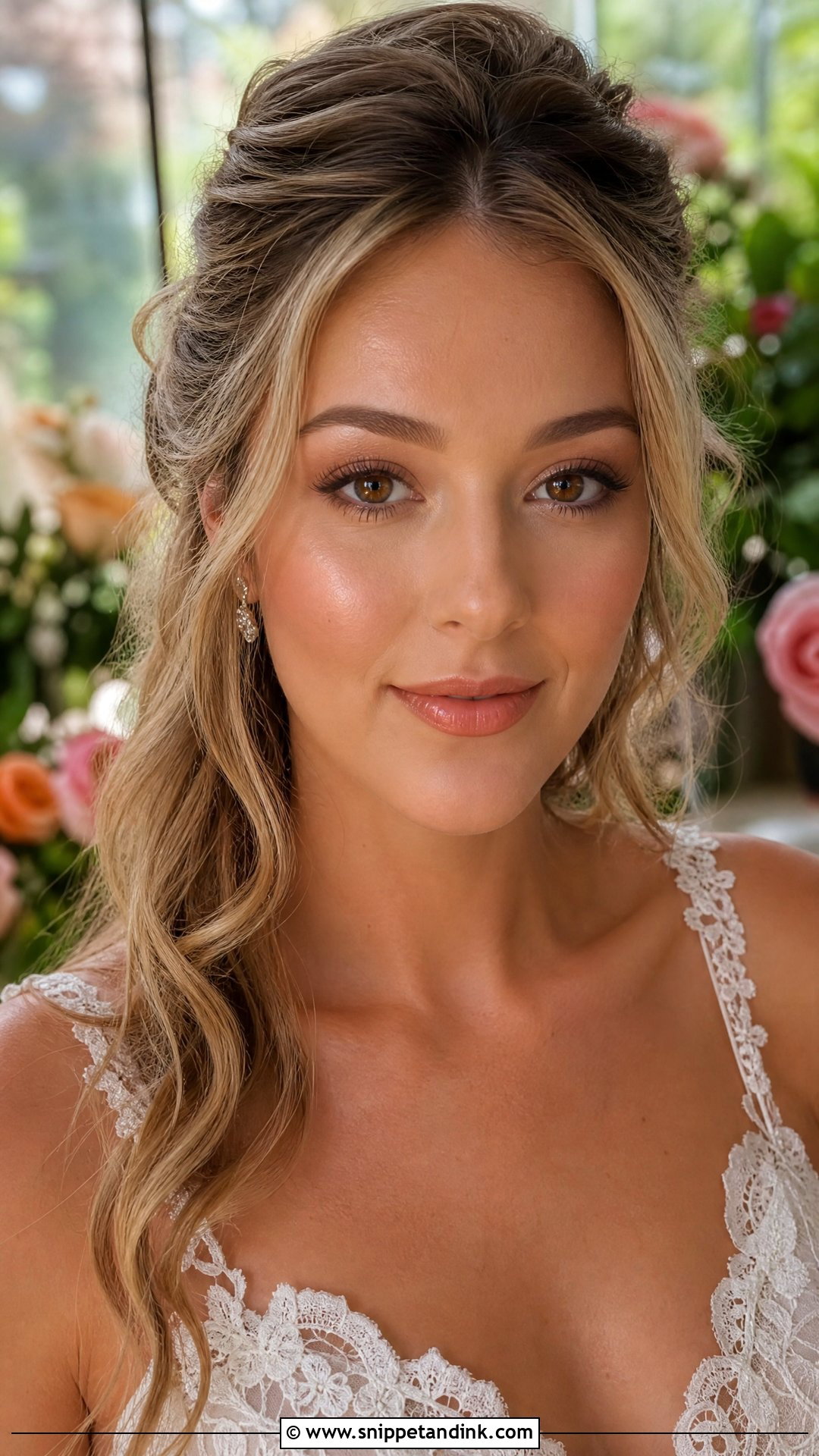 Dewy Bridal Makeup - Snippet and Ink - 20 Simple Makeup for Bride Ideas