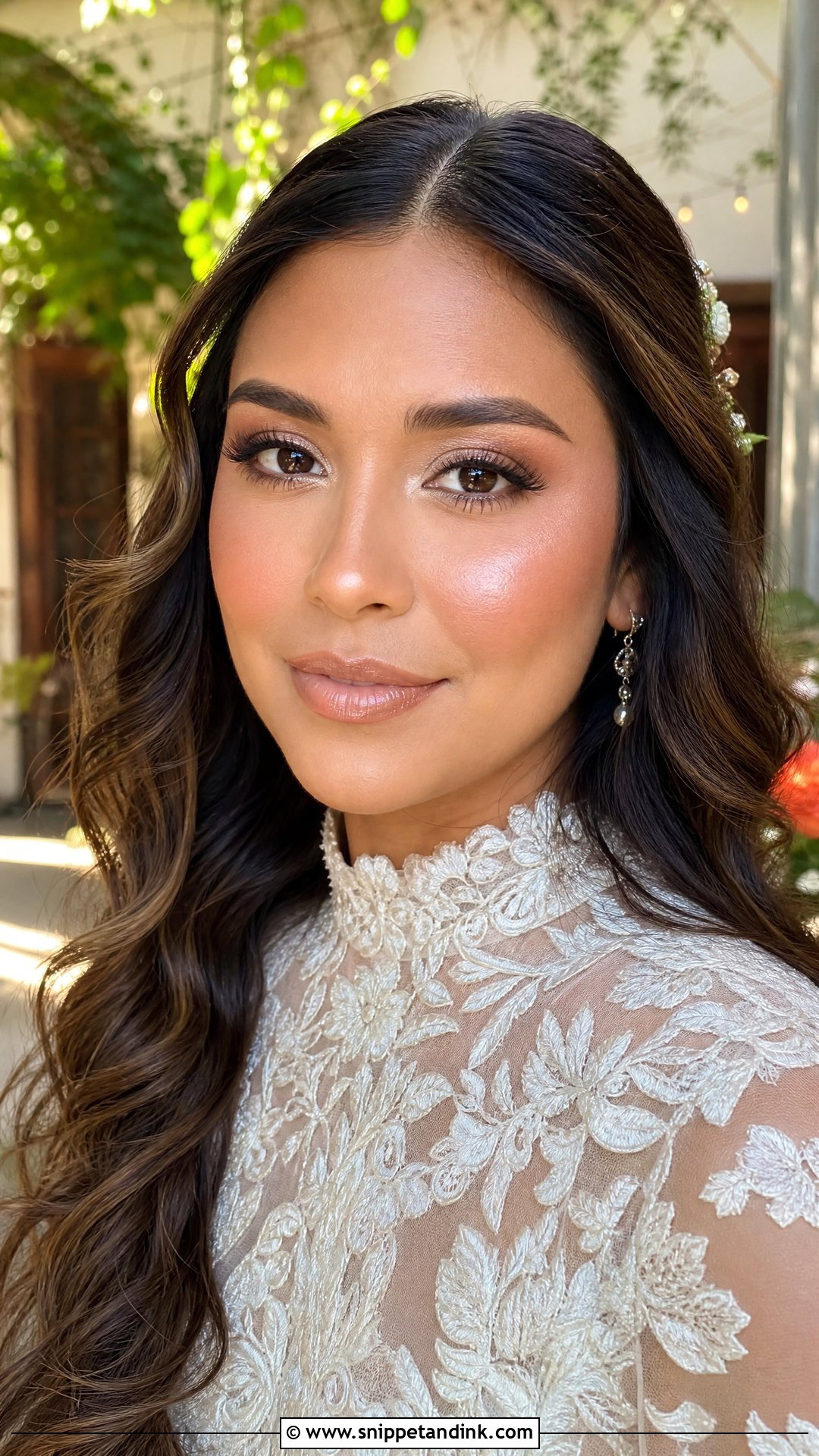Dewy Bridal Makeup - Snippet and Ink - 25 Neutral Bridal Makeup Ideas