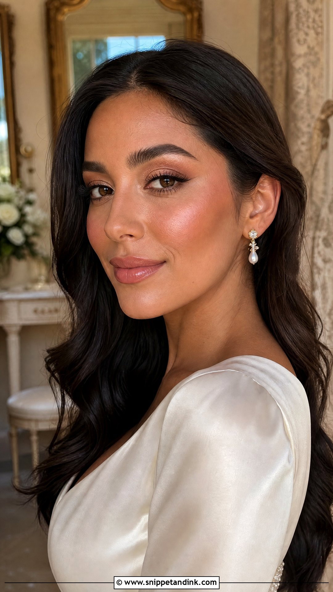 Dewy Bridal Makeup - Snippet and Ink - 35 Bride Makeup Ideas