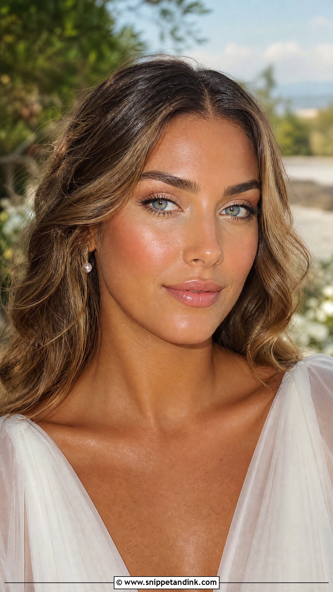 Dewy Bridal Makeup For Blue Eyes - Snippet and Ink - 20 Soft Bridal Makeup for Blue Eyes