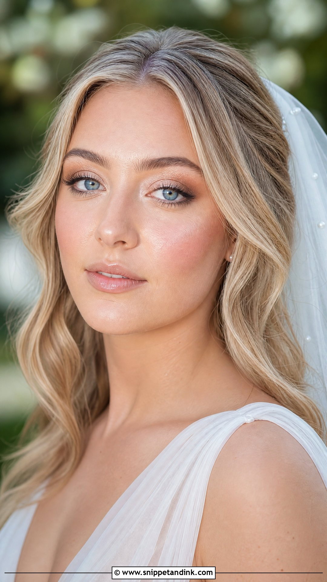 Dewy Bridal Makeup For Blue Eyes - Snippet and Ink - 30 Bridal Makeup for Blue Eyes