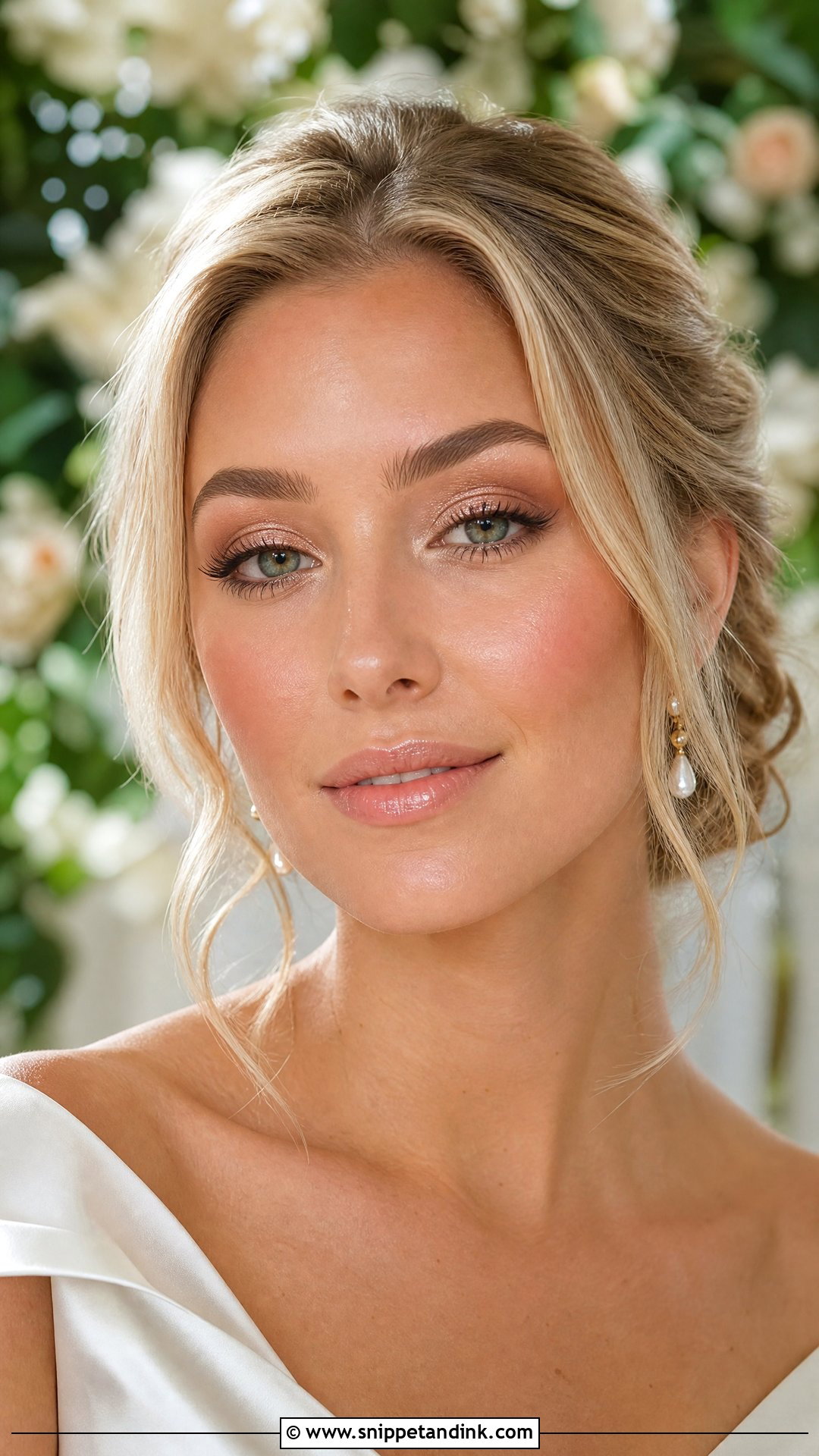 Dewy Bridal Makeup For Blue Eyes - Snippet and Ink - 30 Soft Glam Bridal Makeup for Blue Eyes