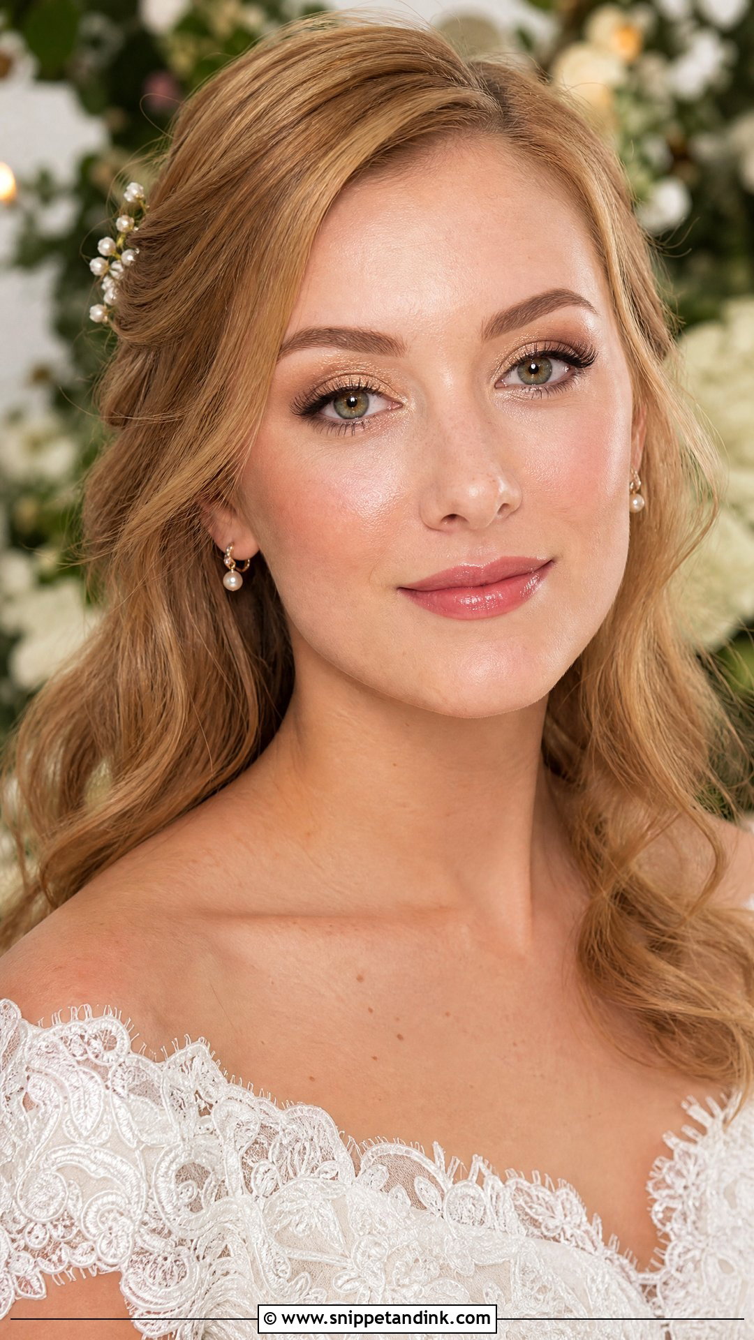 Dewy Bridal Makeup For Blue Eyes - Snippet and Ink - 20 Bridal Glam Makeup for Blue Eyes
