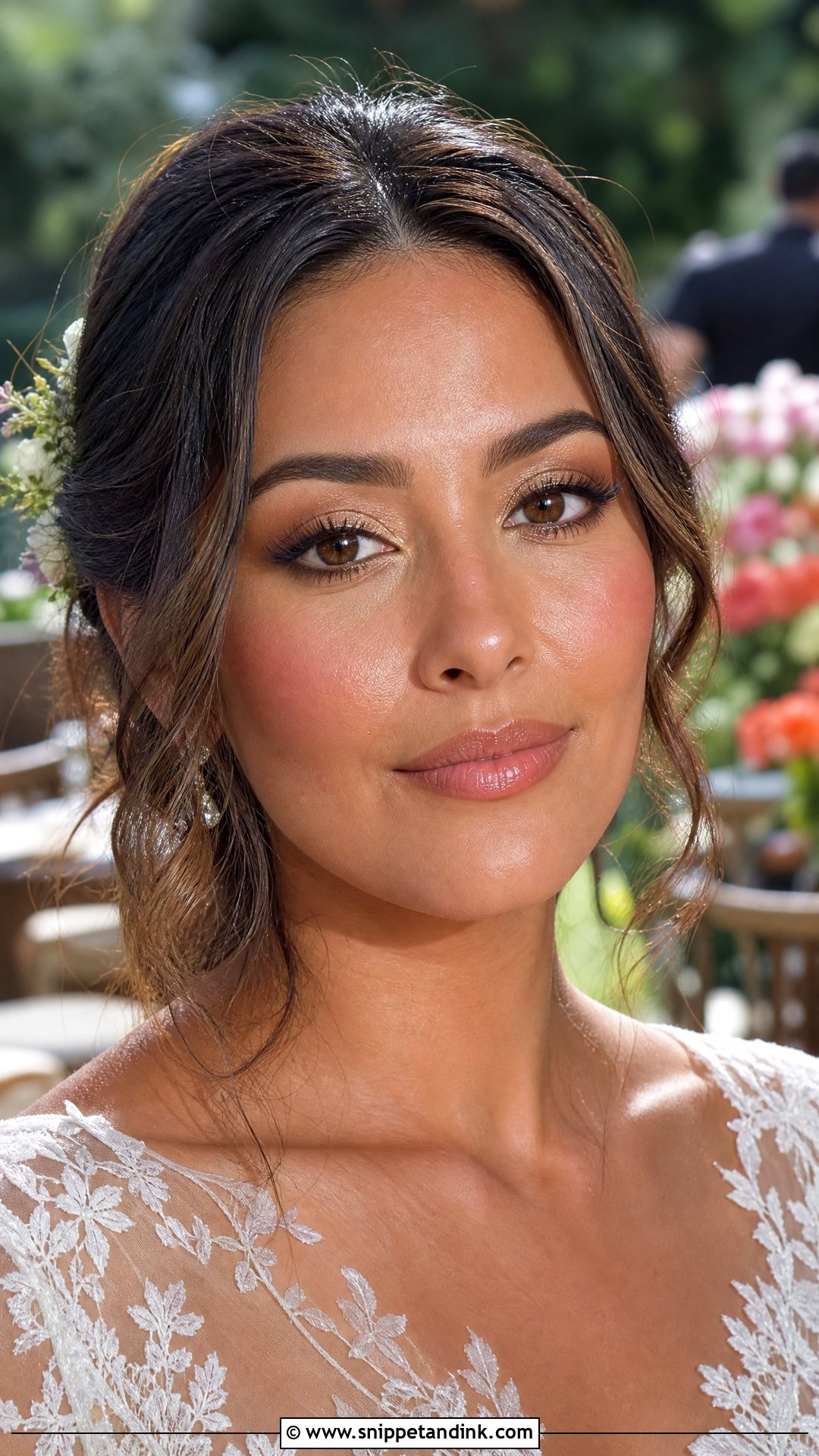 Dewy Bridal Makeup For Brown Eyes - Snippet and Ink - 25 Soft Wedding Makeup for Brown Eyes