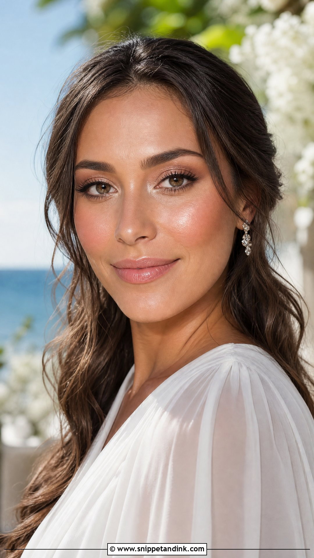 Dewy Bridal Makeup For Brown Eyes - Snippet and Ink - 35 Bridal Makeup for Brown Eyes