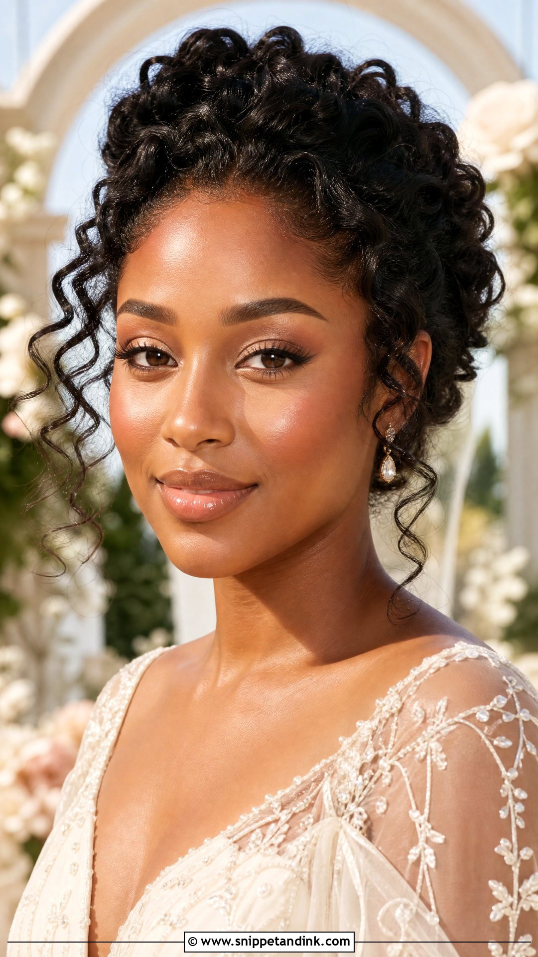 Dewy Bridal Makeup For Brown Eyes - Snippet and Ink - 20 Glam Bridal Makeup for Brown Eyes