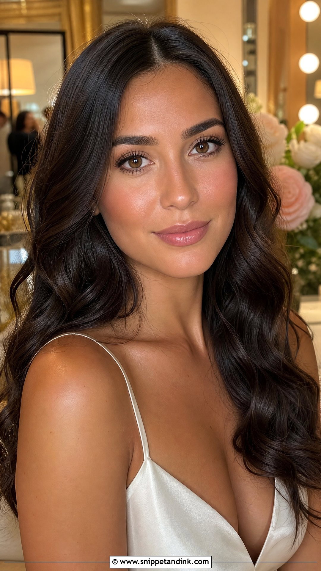 Dewy Bridal Makeup For Brown Eyes - Snippet and Ink - 20 Natural Glam Bridal Makeup for Brown Eyes