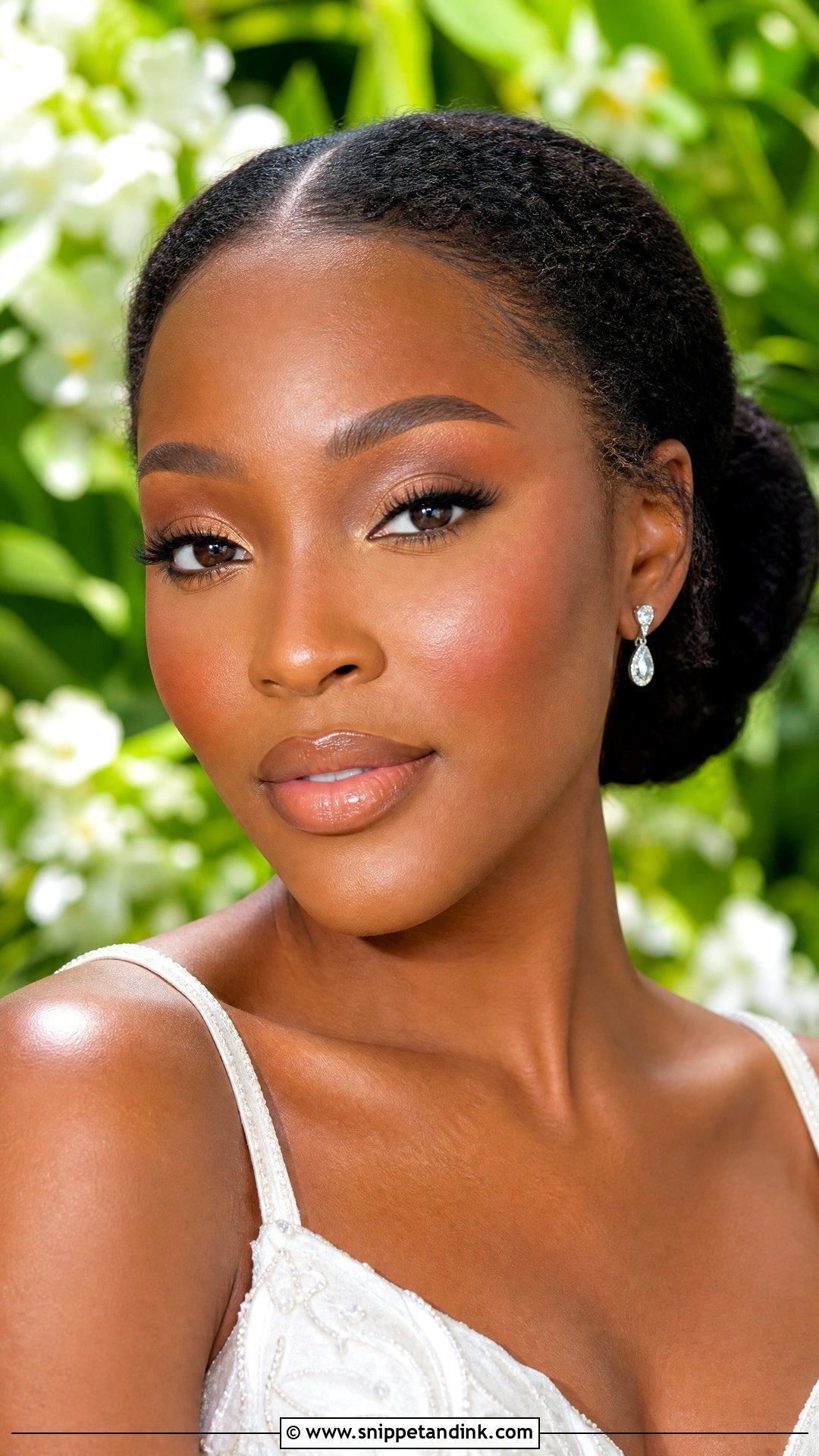 Dewy Bridal Makeup For Brown Eyes - Snippet and Ink - 20 Soft Bridal Makeup for Brown Eyes