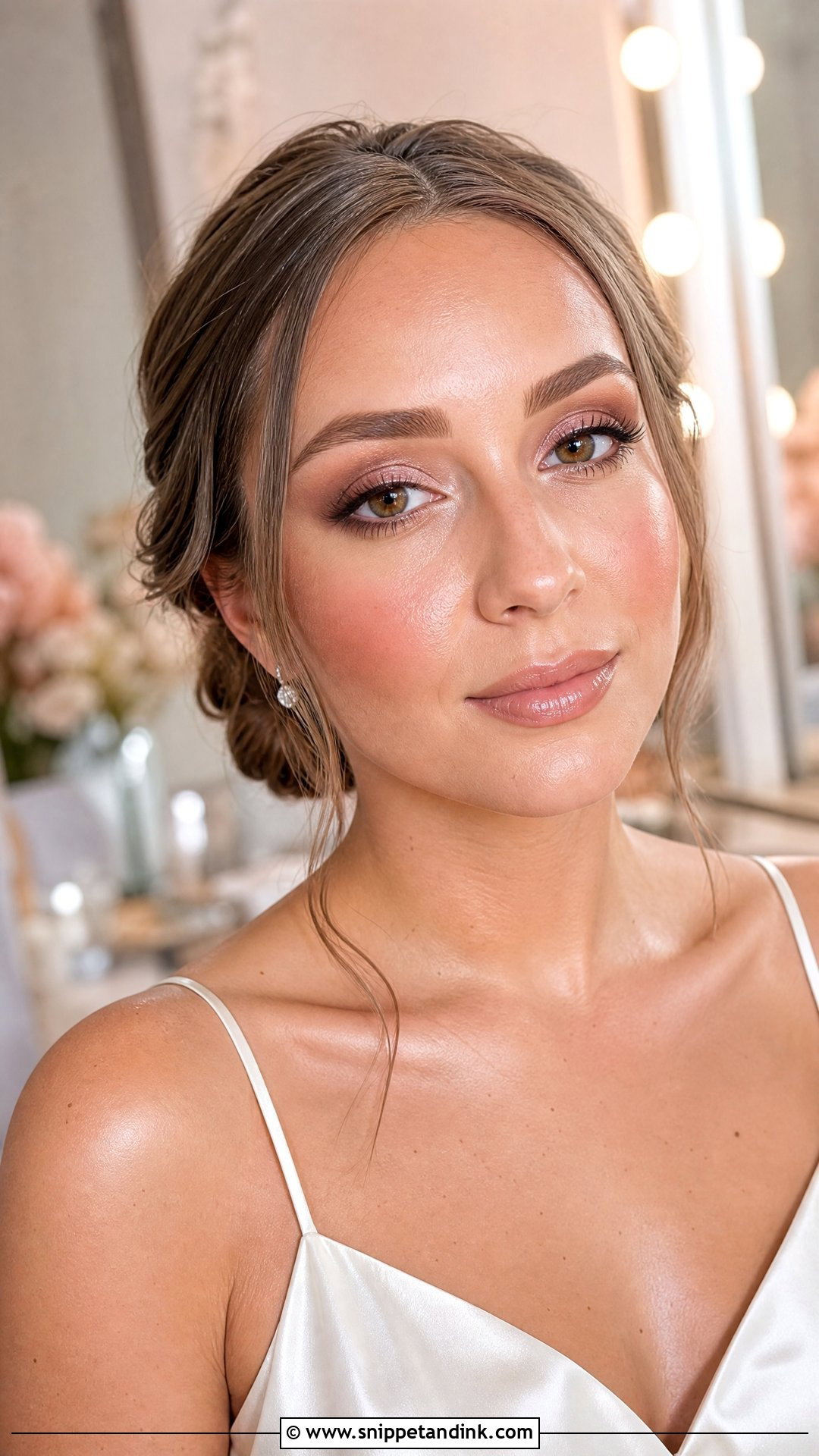 Dewy Bridal Makeup For Brown Eyes - Snippet and Ink - 20 Bridal Wedding Makeup for Brown Eyes