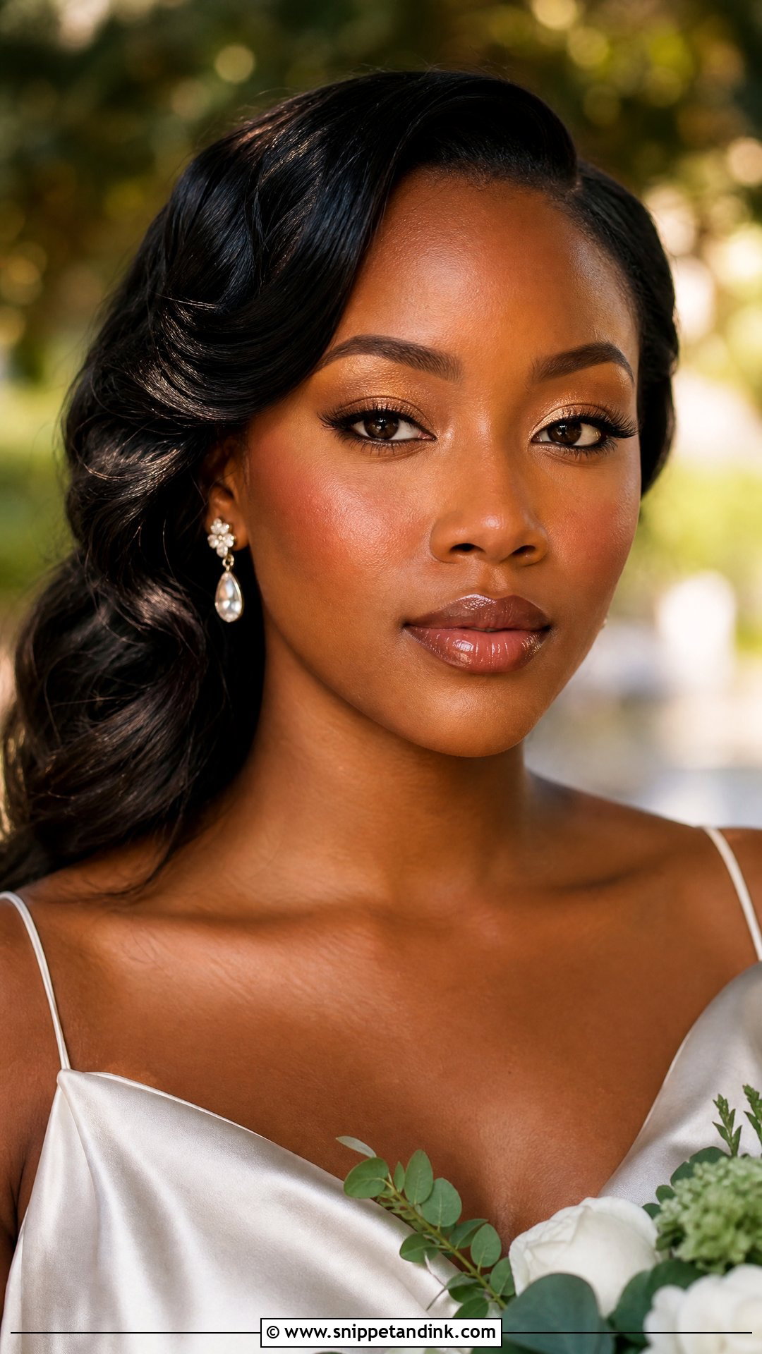 Dewy Bridal Makeup For Brown Skin - Snippet and Ink - 20 Wedding Makeup Brown Skin Ideas