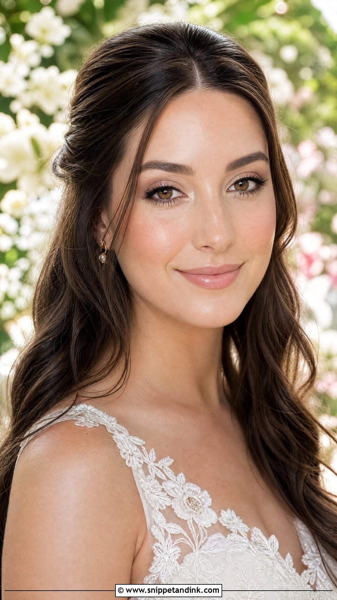 Dewy Bridal Makeup For Brunettes With Brown Eyes - Snippet and Ink - 20 Natural Wedding Makeup for Brown Eyes Brunettes