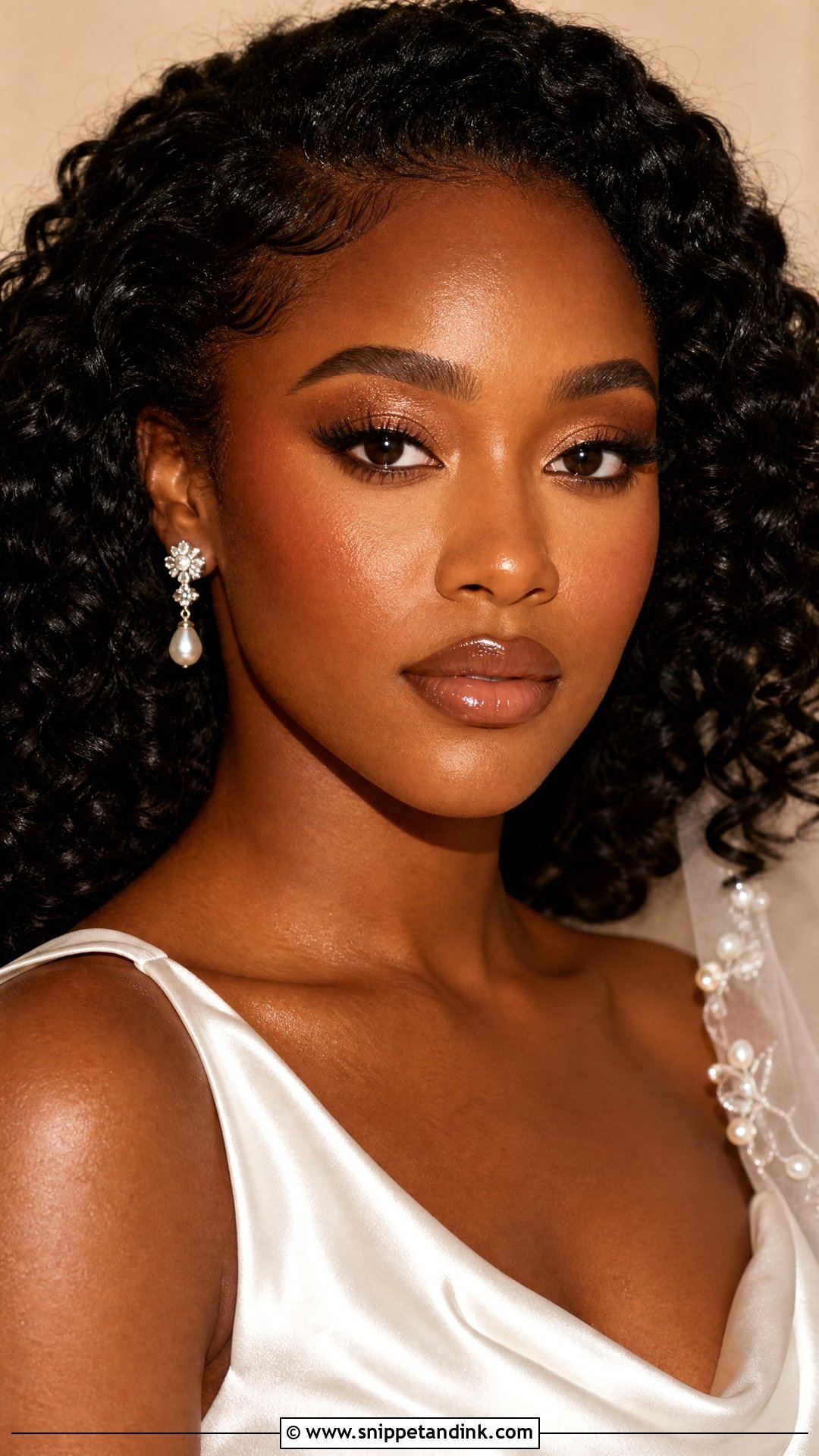 Dewy Bridal Makeup For Dusky Skin - Snippet and Ink - 20 Dusky Skin Bridal Makeup Ideas