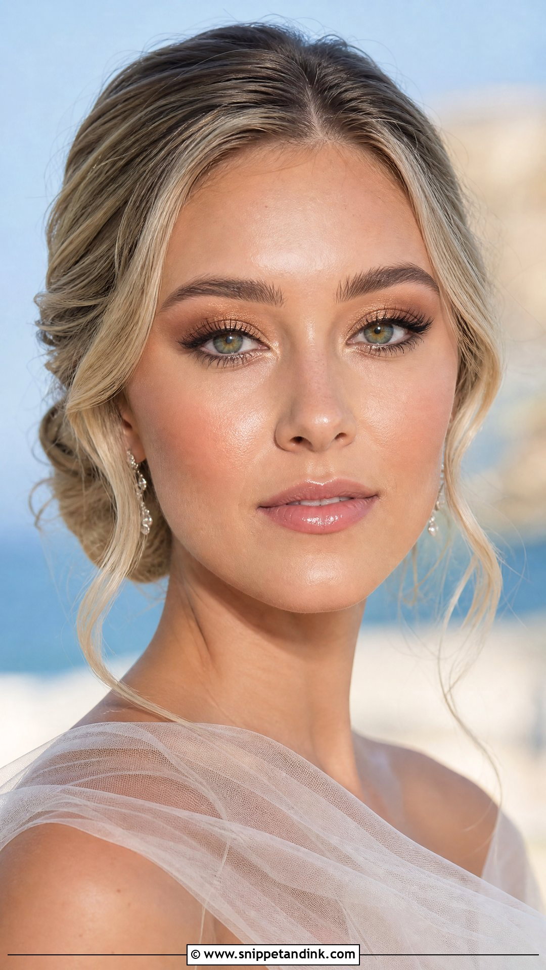 Dewy Bridal Makeup For Green Eyes - Snippet and Ink - 20 Natural Glam Bridal Makeup for Green Eyes