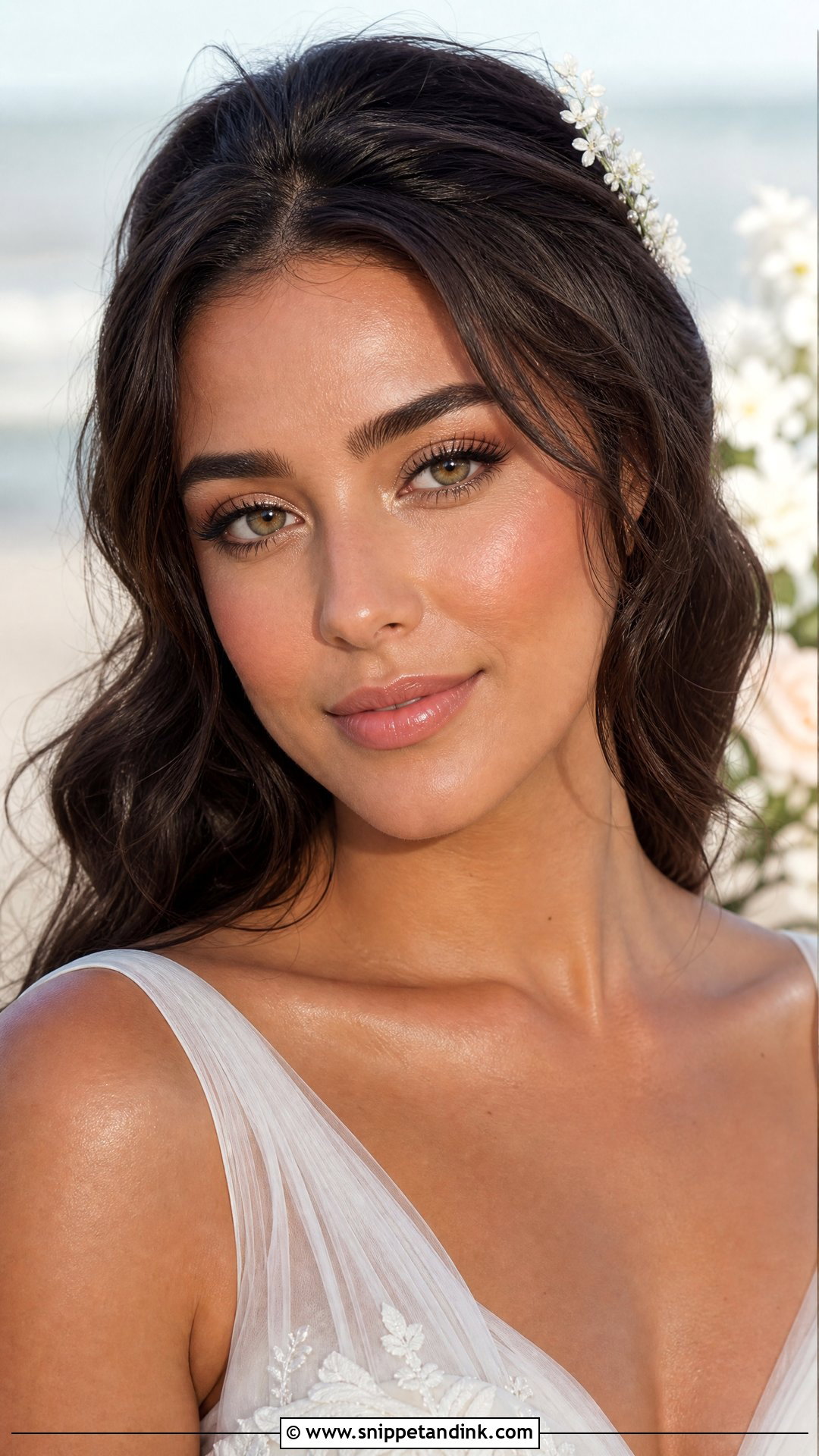 Dewy Bridal Makeup For Hazel Eyes Brunette - Snippet and Ink - 20 Bridal Makeup for Hazel Eyes Brunette