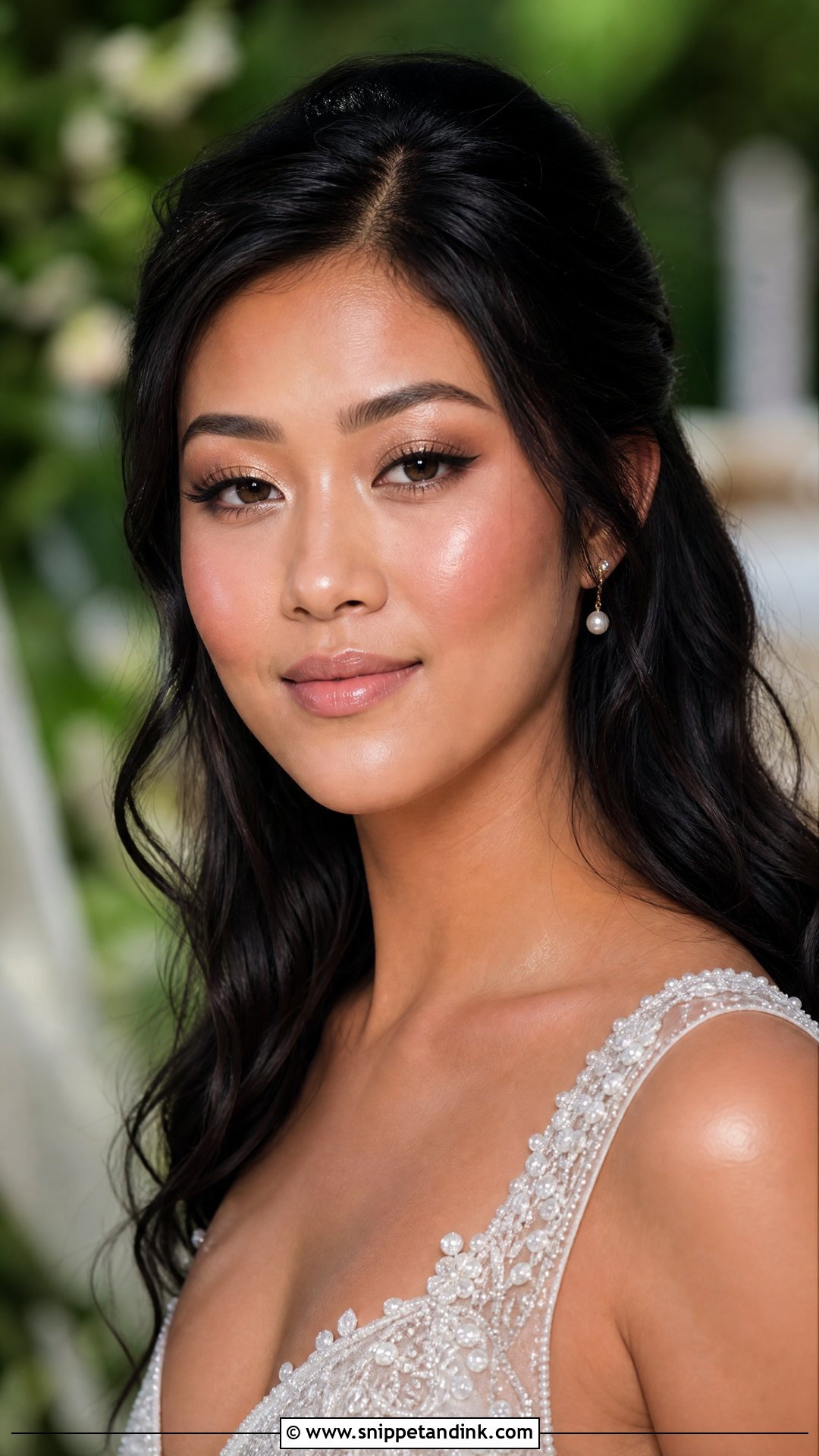 Dewy Bridal Makeup For Hazel Eyes - Snippet and Ink - 20 Soft Glam Bridal Makeup for Hazel Eyes