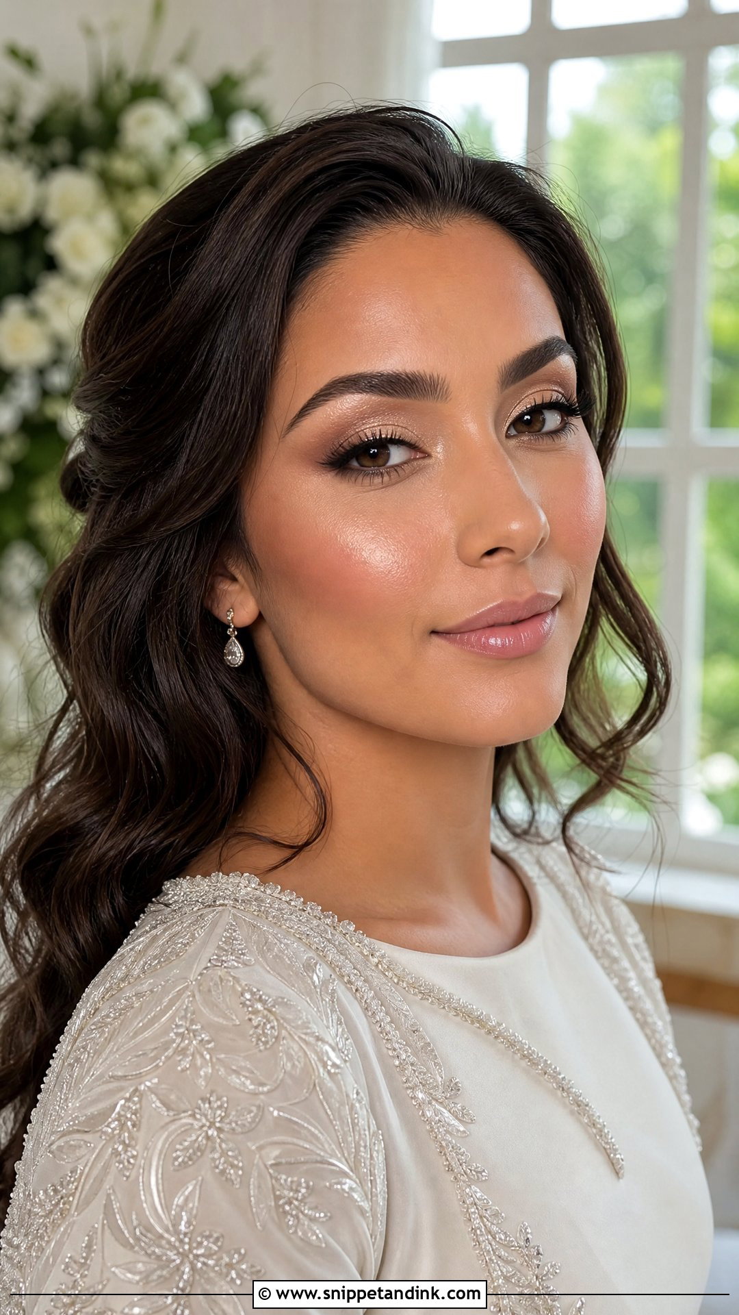 Dewy Bridal Makeup For Hooded Eyes - Snippet and Ink - 25 Bridal Makeup Hooded Eyes