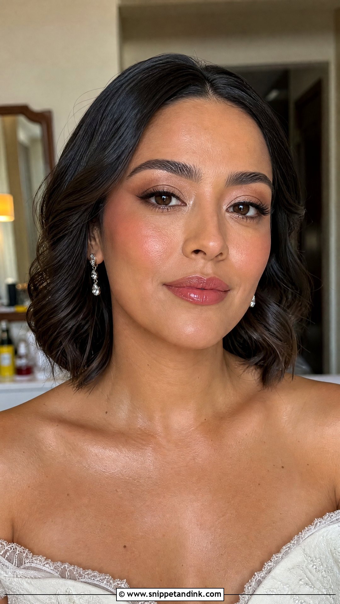 Dewy Bridal Makeup For Hooded Eyes - Snippet and Ink - 25 Bridal Makeup for Hooded Eyes