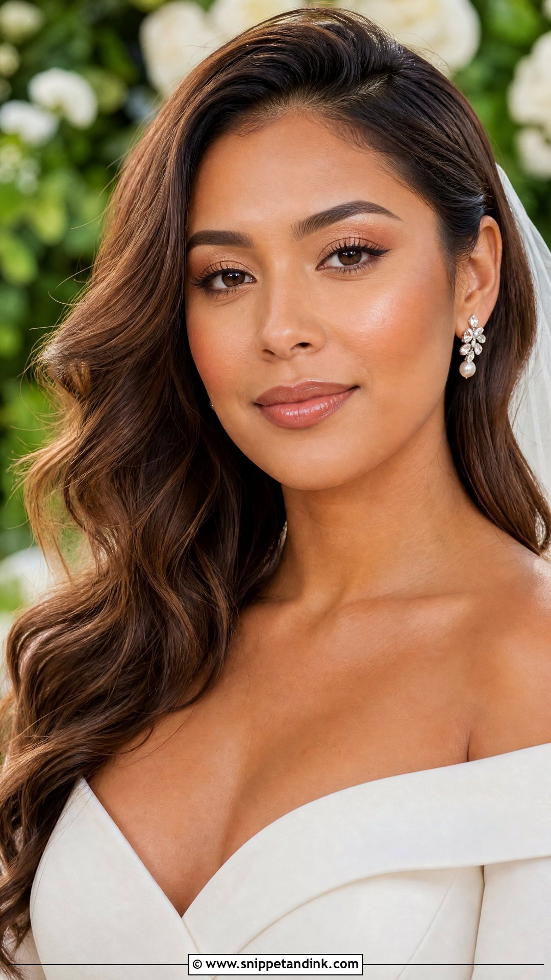 Dewy Bridal Makeup For Olive Skin - Snippet and Ink - 20 Bridal Makeup Olive Skin Ideas
