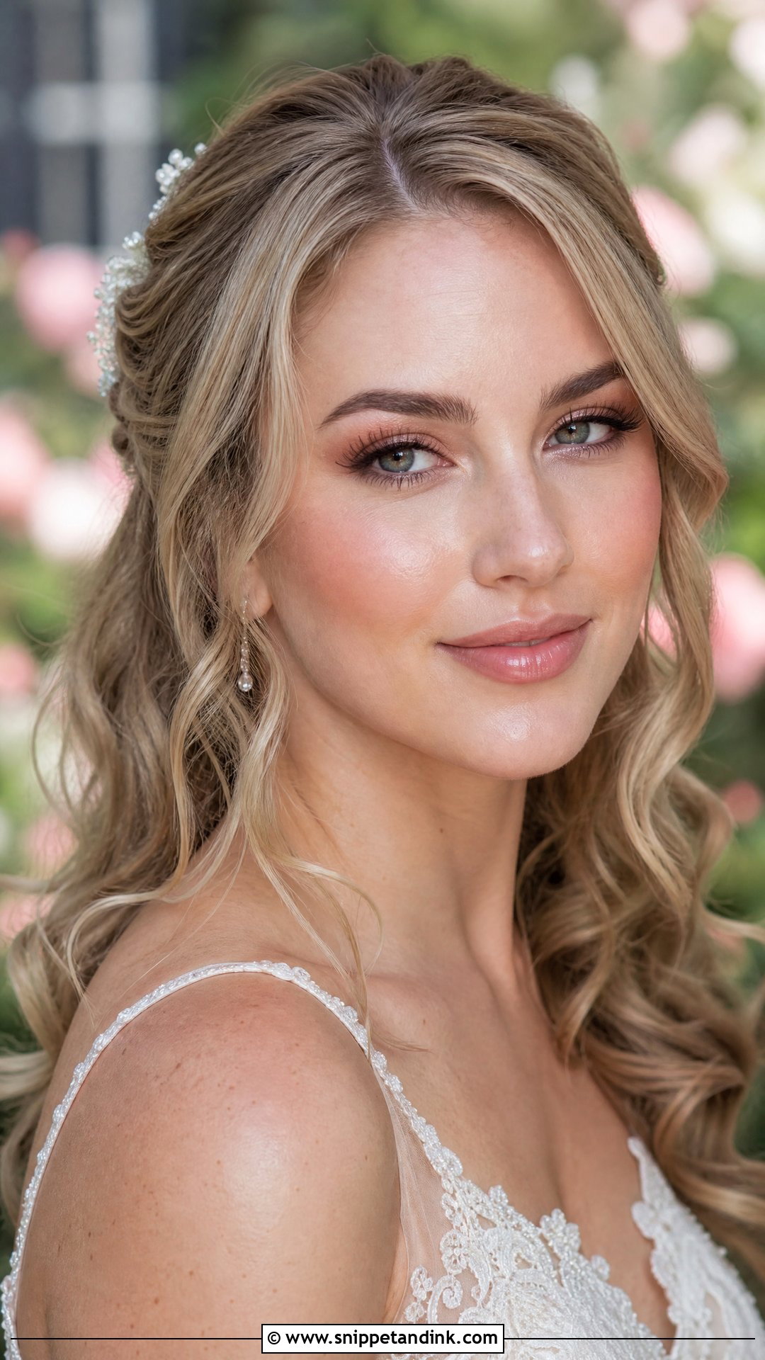 Dewy Bridal Makeup Look - Snippet and Ink - 35 Bridal Makeup Looks