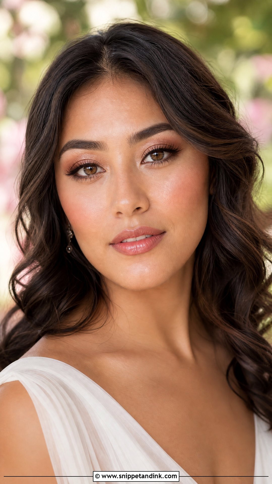 Dewy Bridal Makeup for Brown Eyes - Snippet and Ink - 25 Bridal Make Up for Brown Eyes