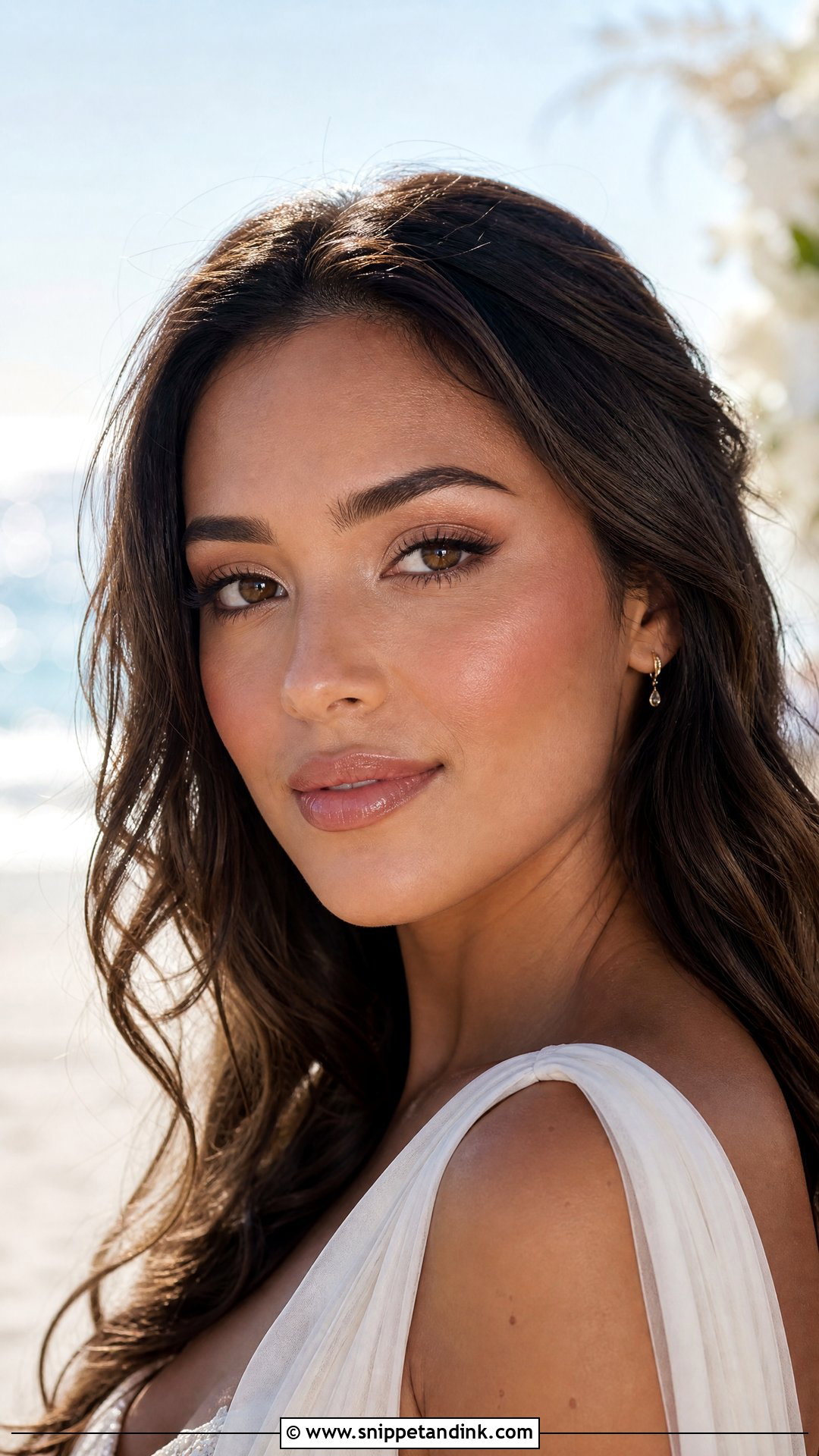 Dewy Bridal Makeup for Brown Eyes - Snippet and Ink - 20 Bridal Wedding Make Up for Brown Eyes