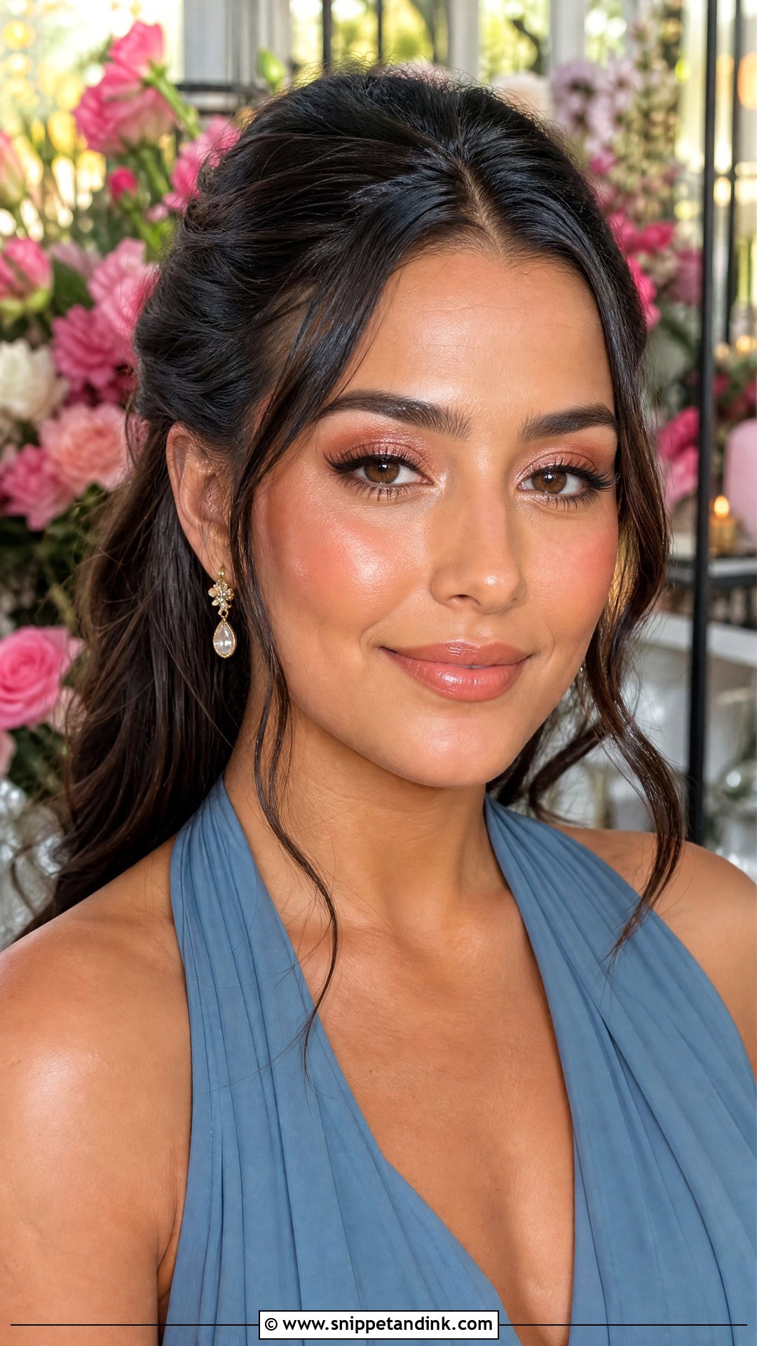 Dewy Bridesmaid Makeup - Snippet and Ink - 20 Bridal Party Bridesmaid Makeup Make Up Ideas