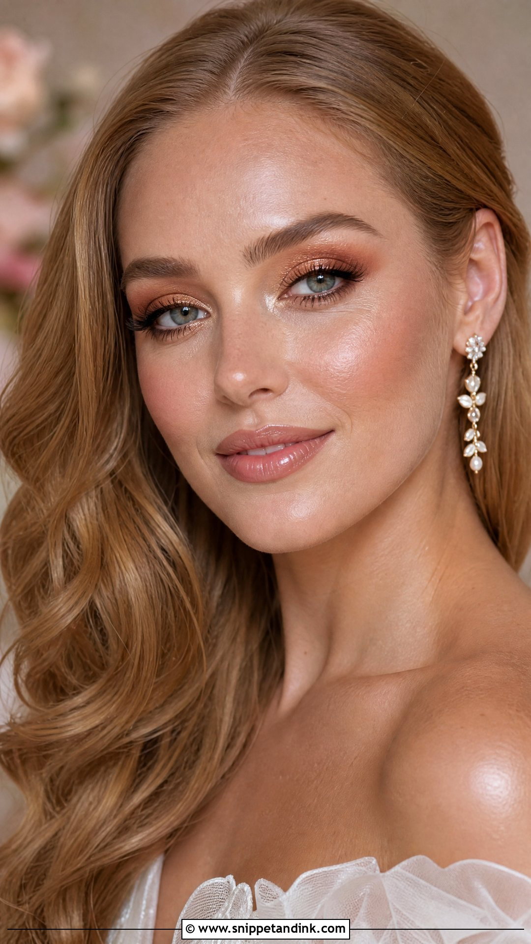 Dewy Bronze Bridal Makeup - Snippet and Ink - 25 Bronze Bridal Makeup Ideas