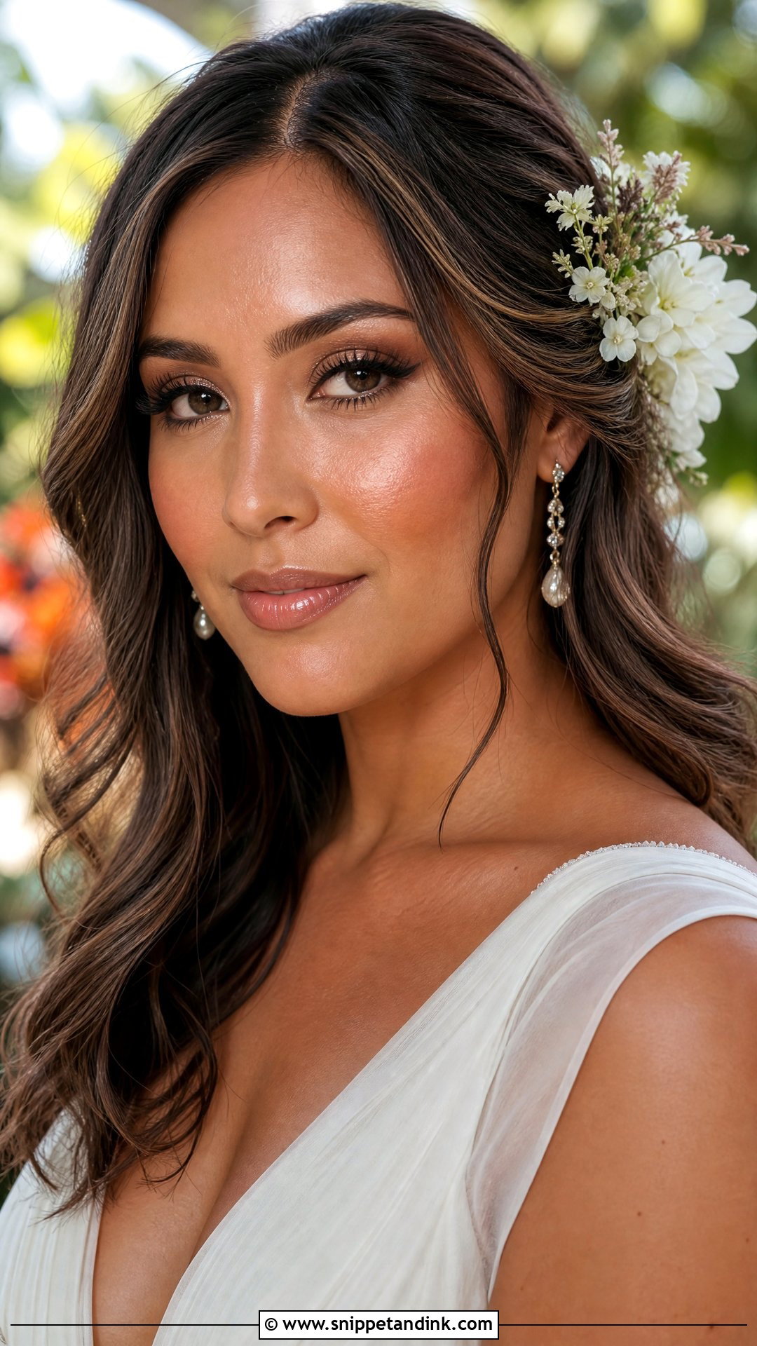 Dewy Bronze Bridal Makeup - Snippet and Ink - 25 Bronze Wedding Makeup Ideas