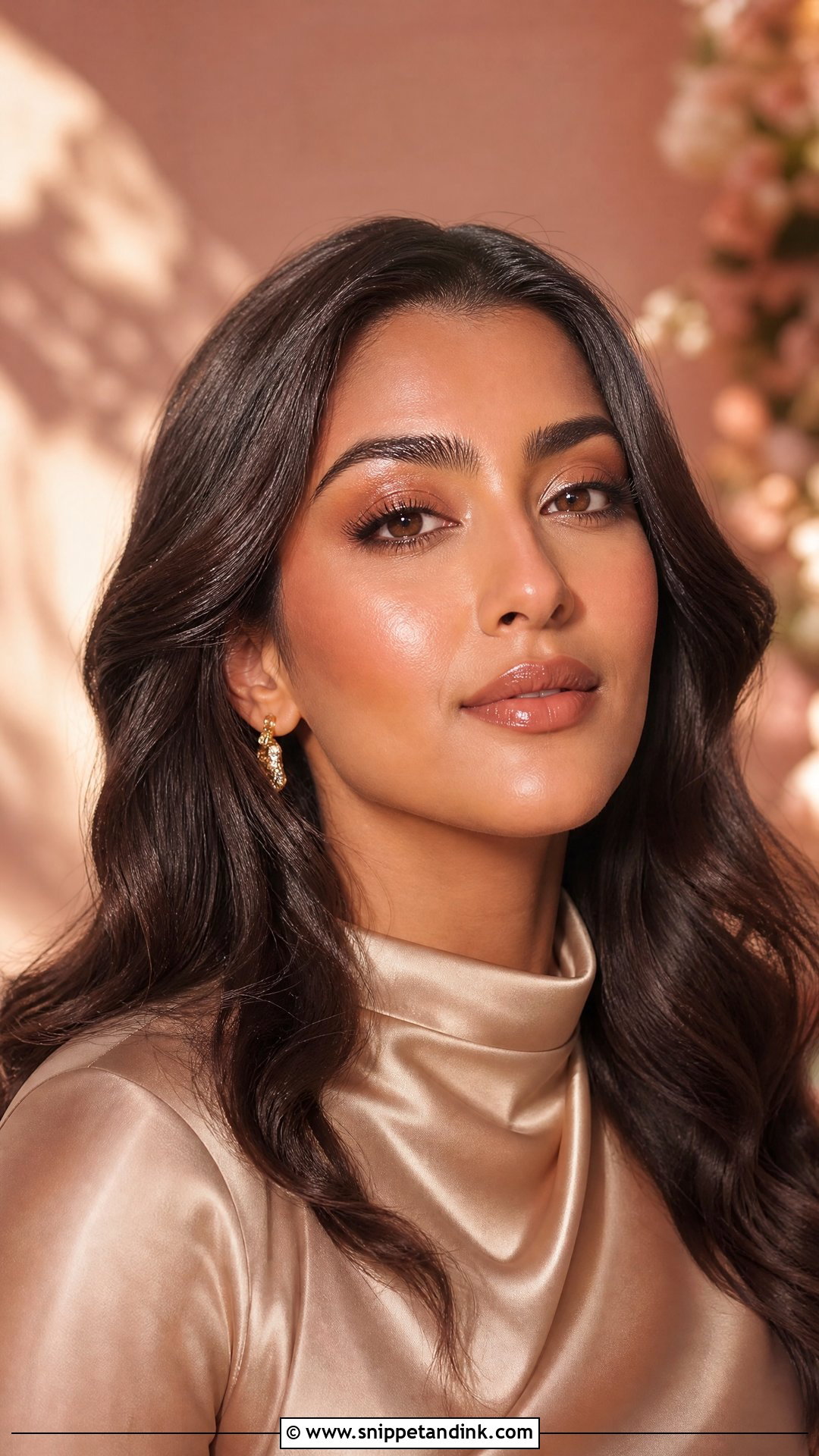 Dewy Bronze Wedding Makeup - Snippet and Ink - 20 Bronze Makeup Look Wedding Ideas