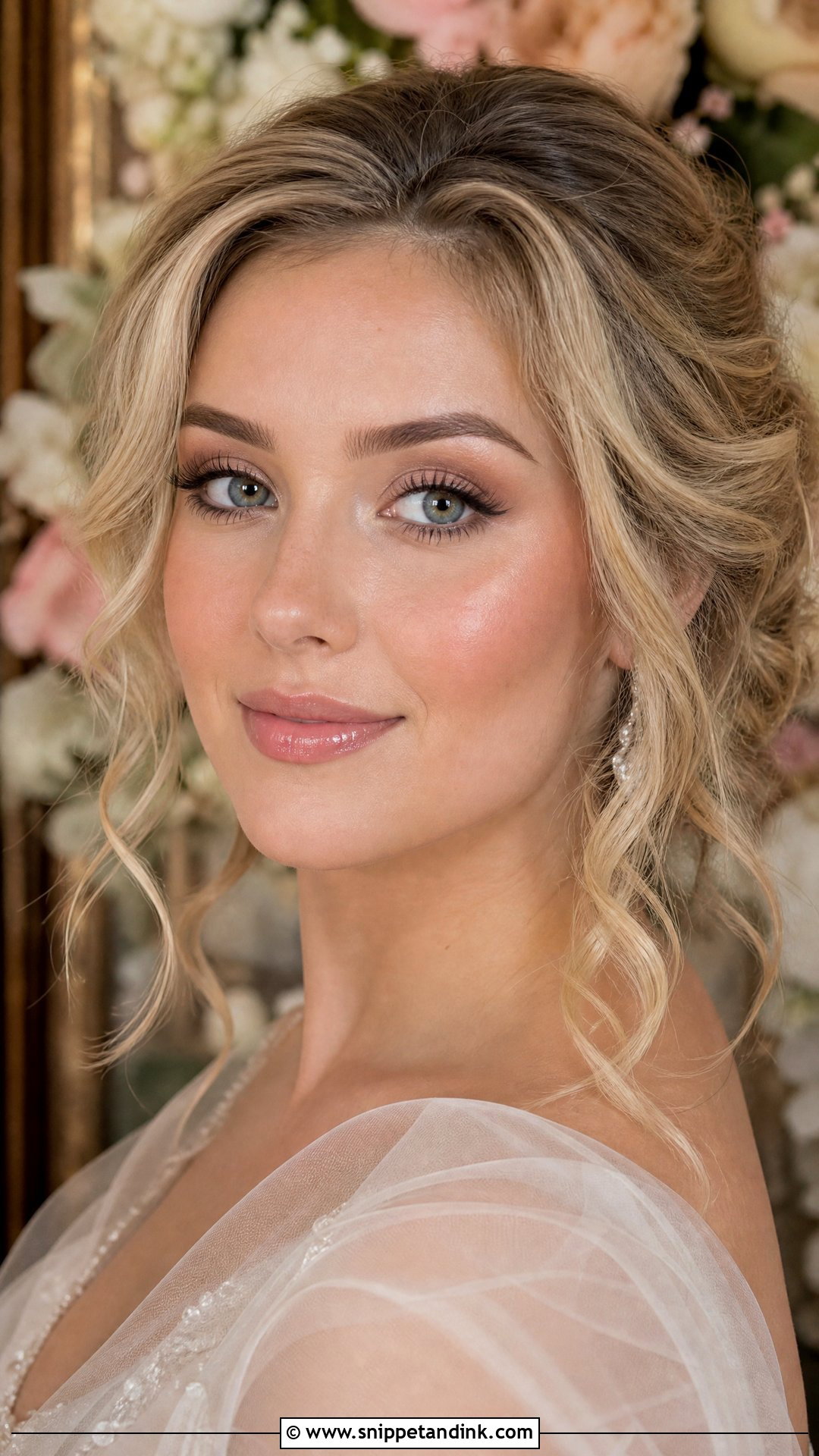 Dewy Brown Bridal Makeup - Snippet and Ink - 20 Brown Bridal Makeup Ideas