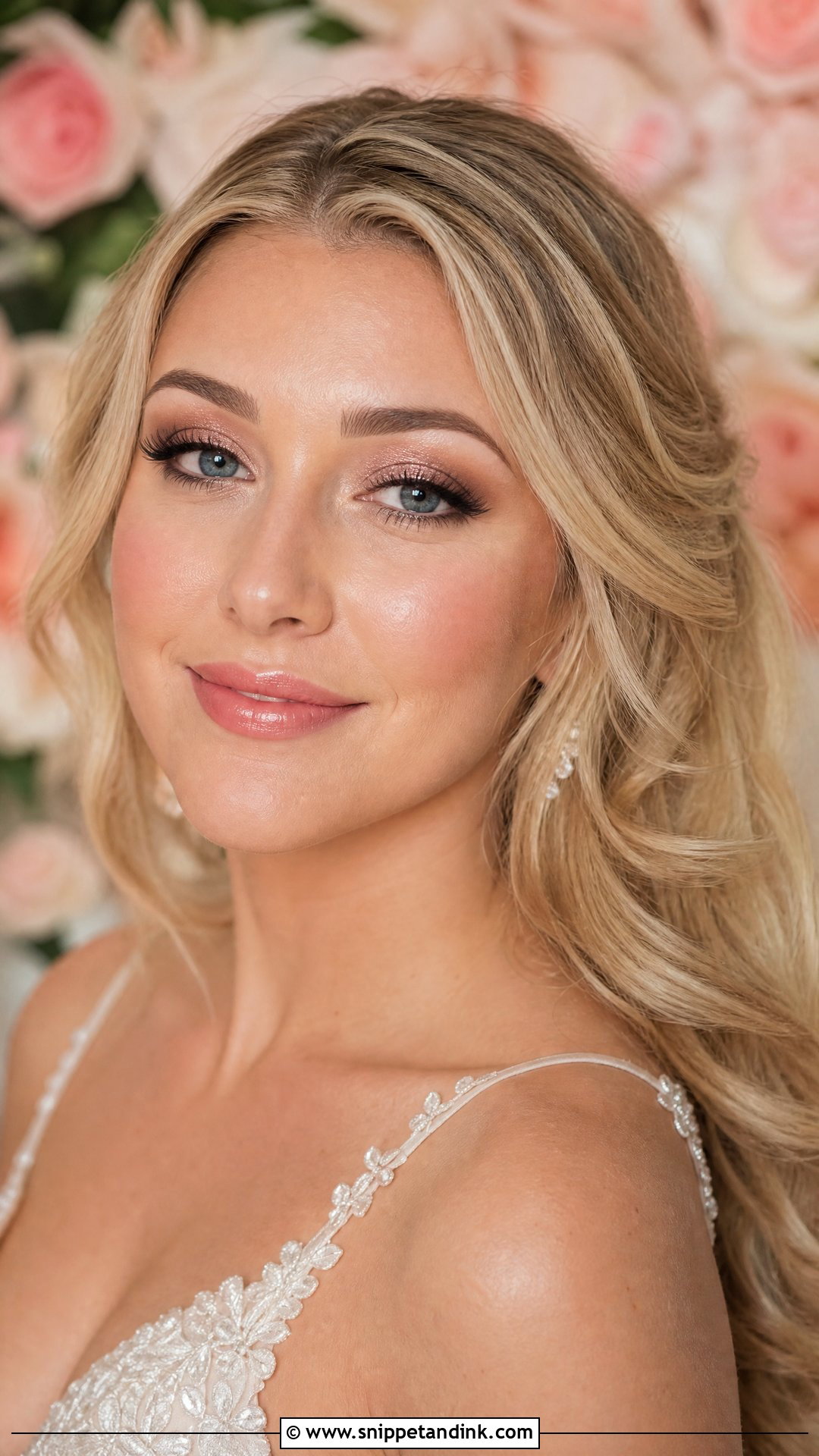 Dewy Full Glam Wedding Makeup - Snippet and Ink - 20 Heavy Wedding Makeup Look Ideas