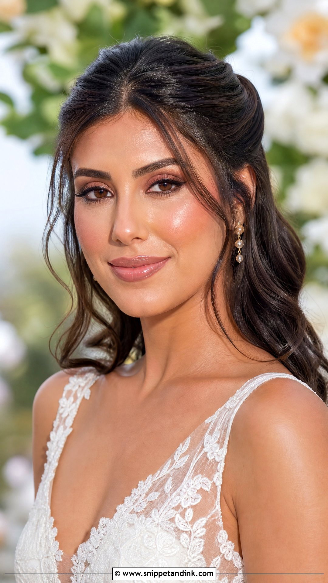Dewy Glam Bridal Makeup - Snippet and Ink - 25 Glam Bridal Makeup Ideas