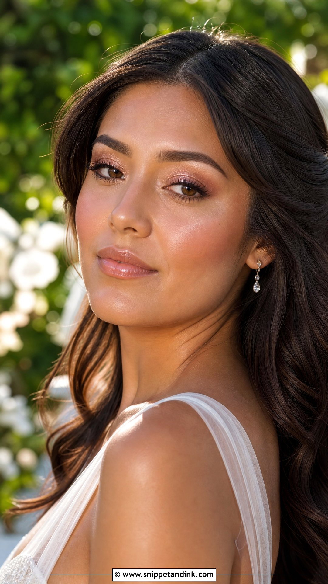 Dewy Glitter Wedding Makeup - Snippet and Ink - 20 Wedding Makeup Glitter Ideas
