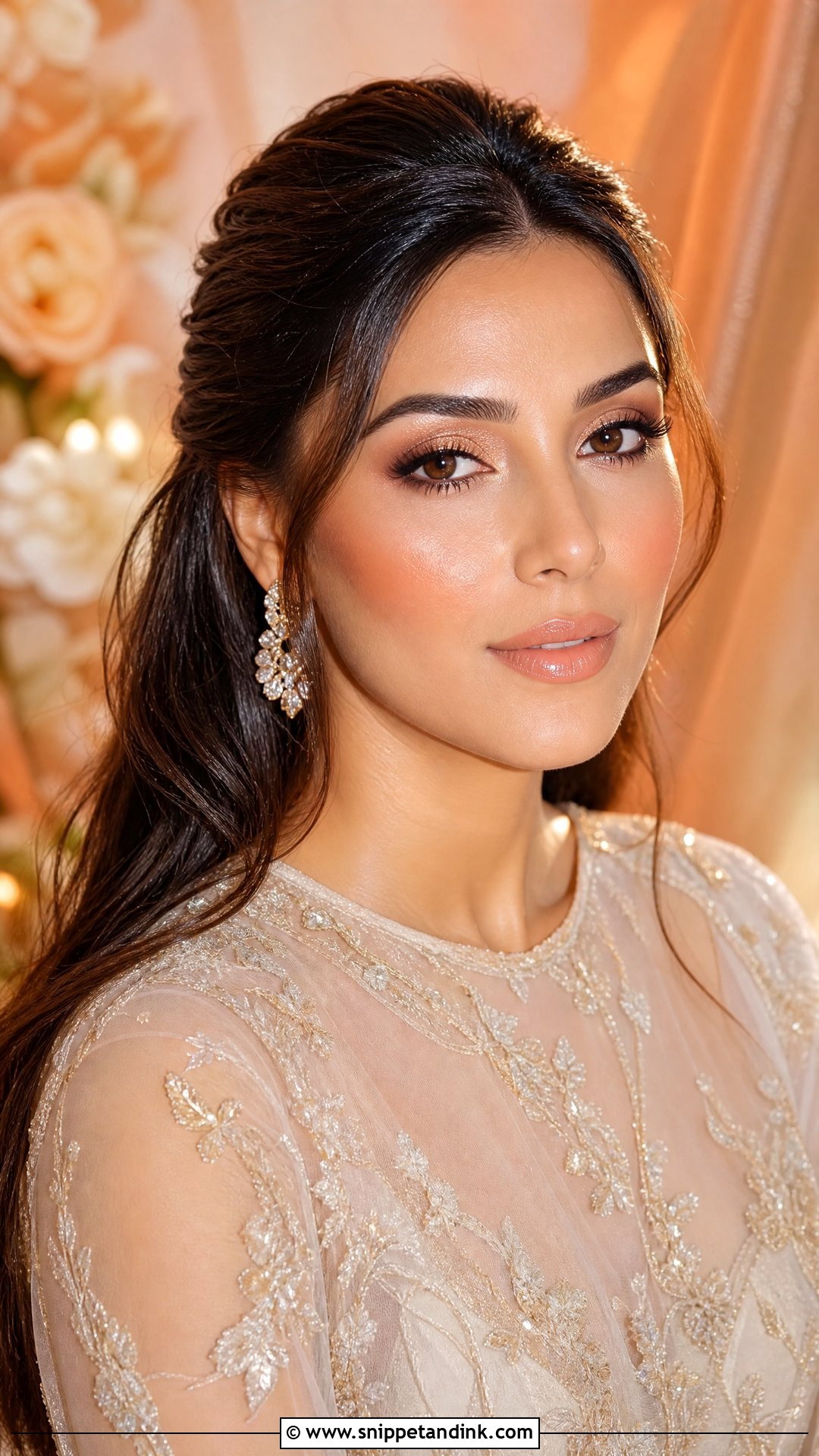 Dewy Golden Bridal Makeup - Snippet and Ink - 20 Golden Bridal Makeup Ideas