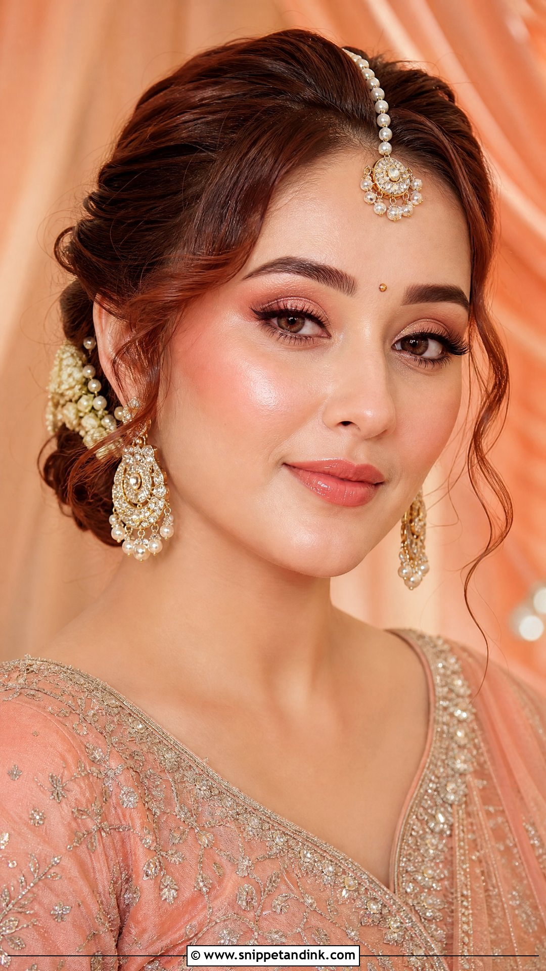 Dewy Indian Bridal HD Makeup - Snippet and Ink - 25 Indian Bridal HD Makeup Looks