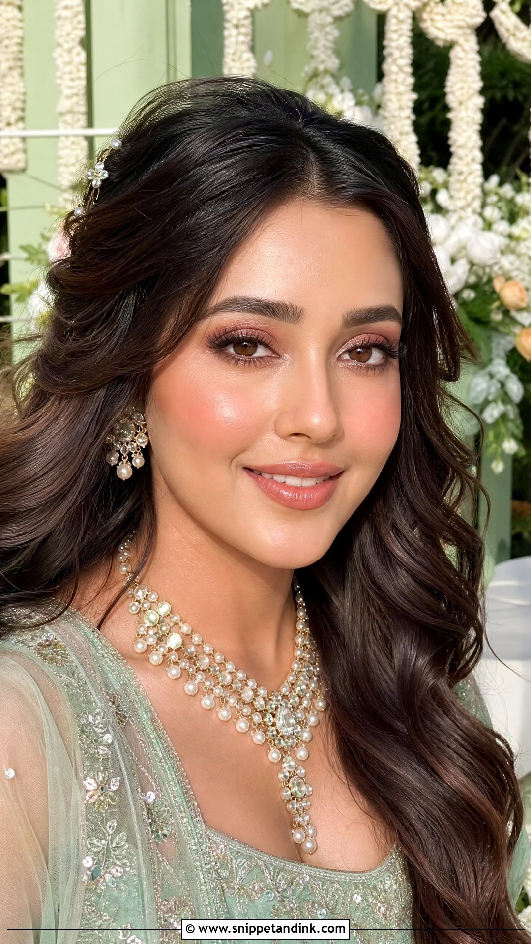 Dewy Indian Bridal Look - Snippet and Ink - 20 Indian Bridal Looks